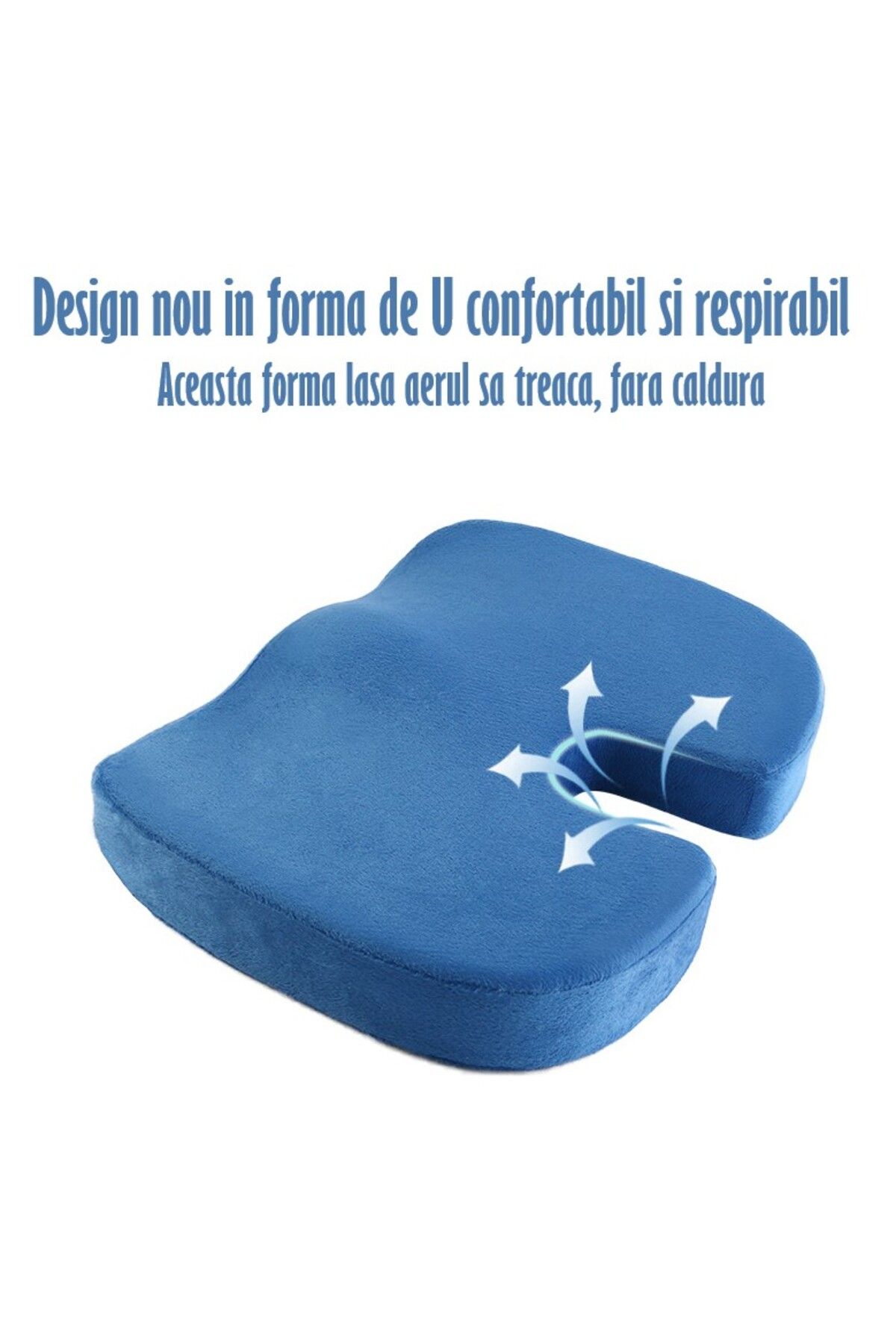 REVOSE-Orthopedic Memory Foam Seat Cushion, Blue 3