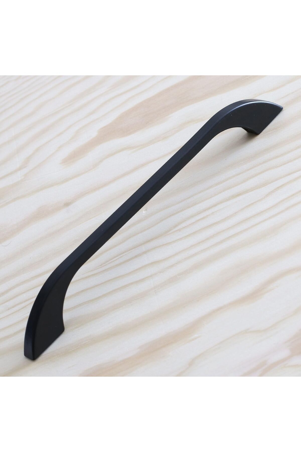 Sucuoğlu Beren Kulp Siyah 128-160 mm Metal Mobilya Mutfak Çekmece Dolabı Dolap Kulpları Kapak Kulbu (10 Adet)