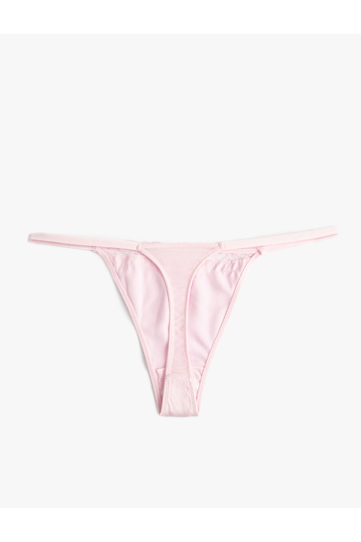 Koton-Lace Satin String Panties with Drawstrings on the Sides 2