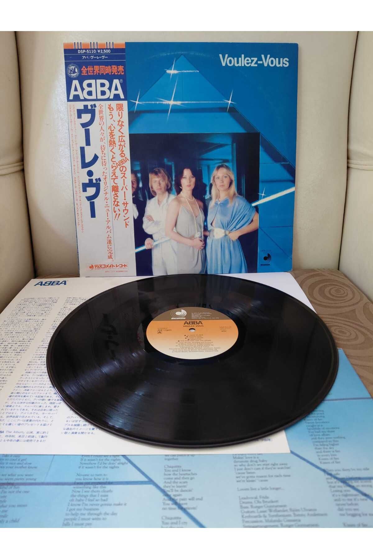 Plakperest ABBA - Voulez-Vous - 1979 Japonya Basım - 33lük LP Plak - Obi’li -2.el