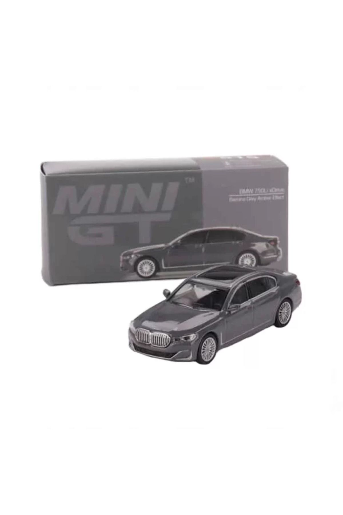 Angel Of Life Mini GT 1:64 BMW 750Li xDrive Bernina Grey Amber Effect