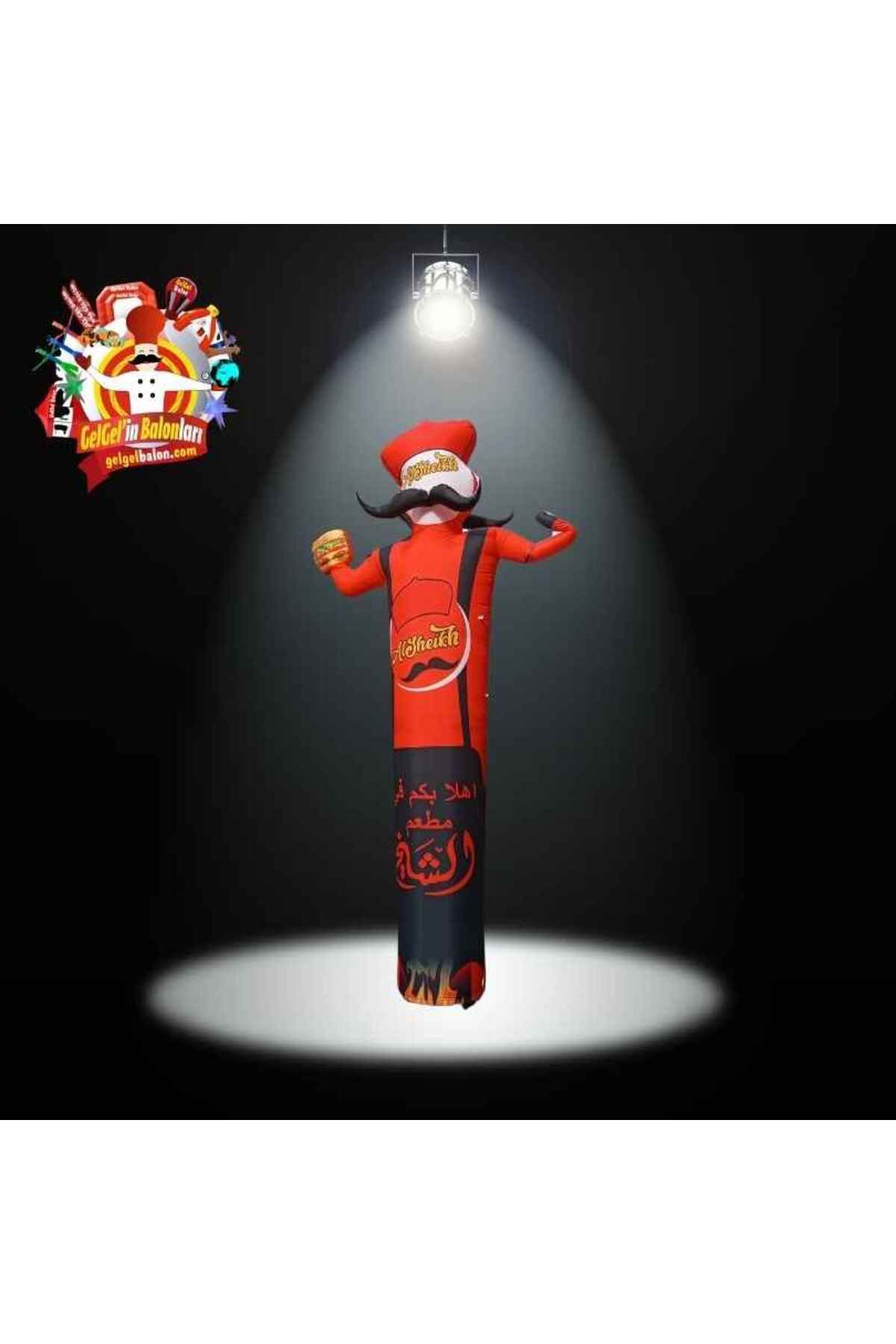 Gel Gel Balon KİŞİYE ÖZEL TASARIM VE BASKILAR İLE 5 METRE BOYUNDA ÇELİK ALT TABLA LED IŞIKLI REKLAM BALONU