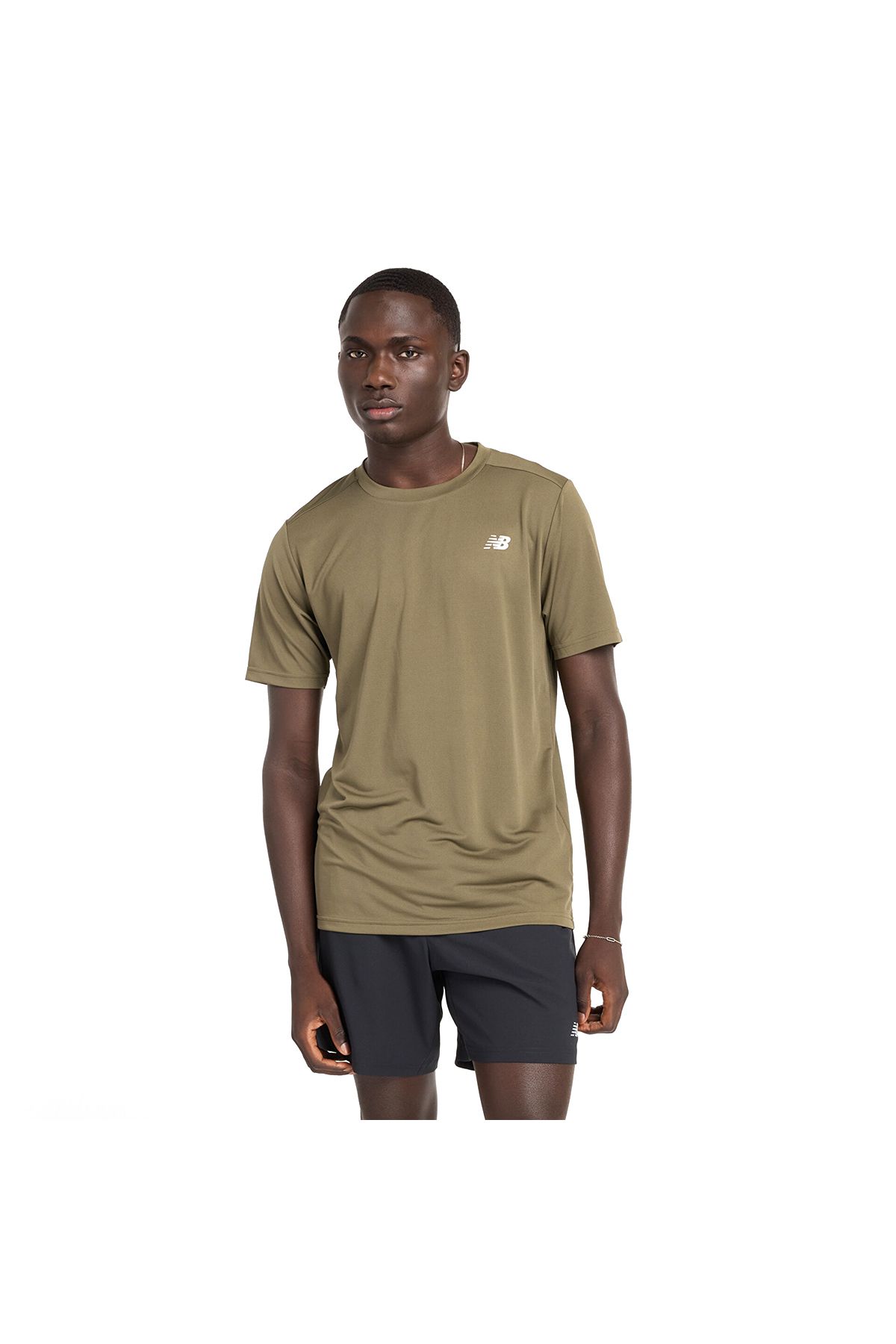 New Balance Core Run Erkek Yeşil Koşu T-Shirt MT11205-DMO