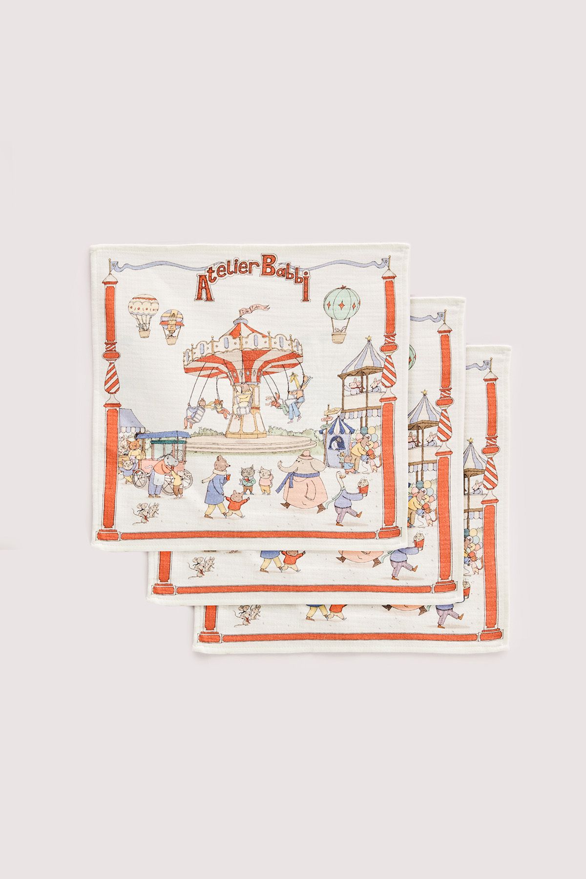 Atelier Babbi 3'lü Ağız Bezi Seti - Funfair