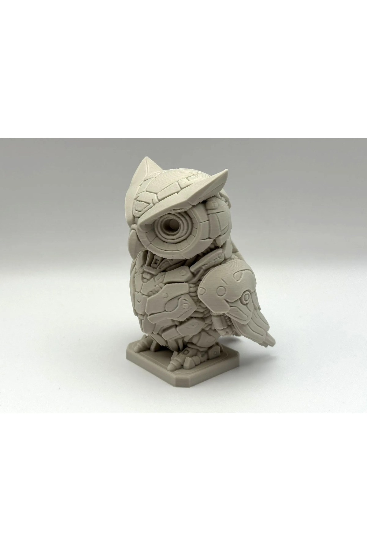 Robotic Owl Companion 10 cm – Figura decorativa del gufo robot