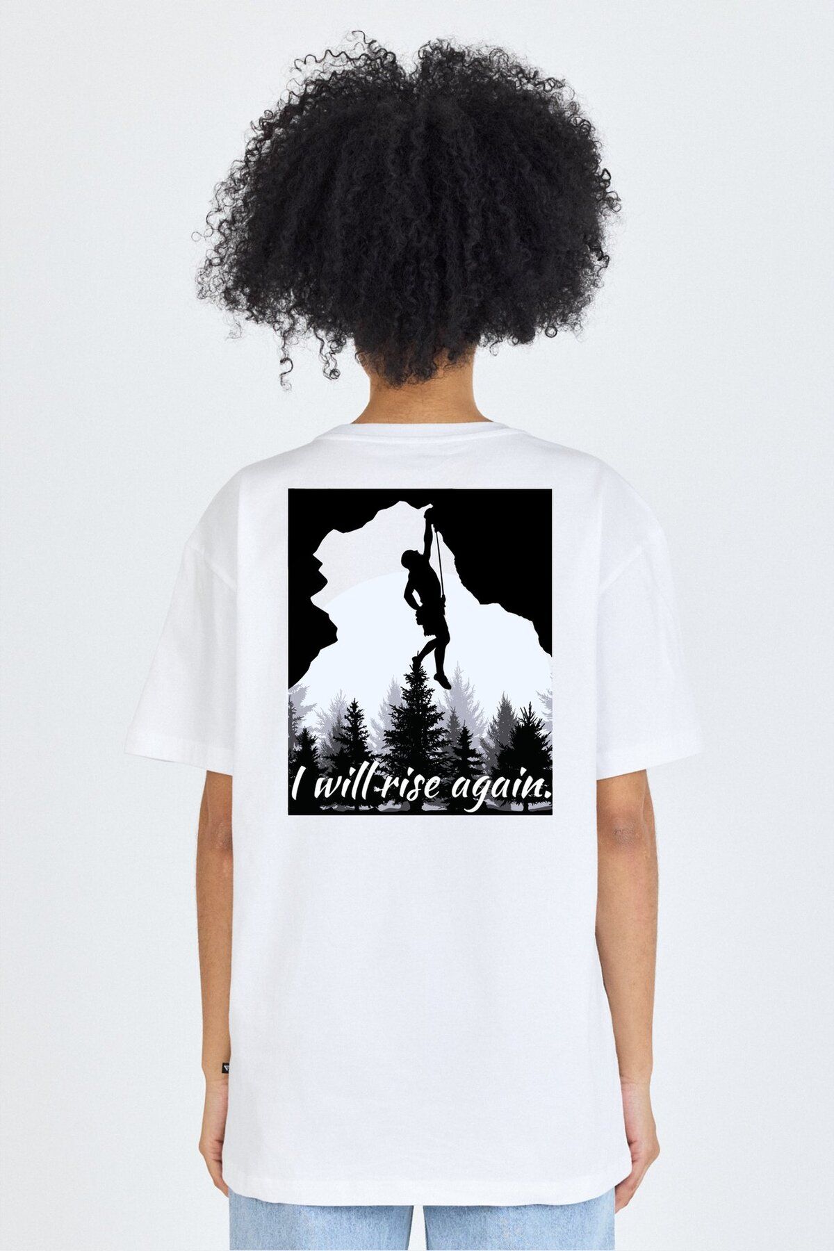 yakamor Unisex Ön Arka Baskılı T-Shirt