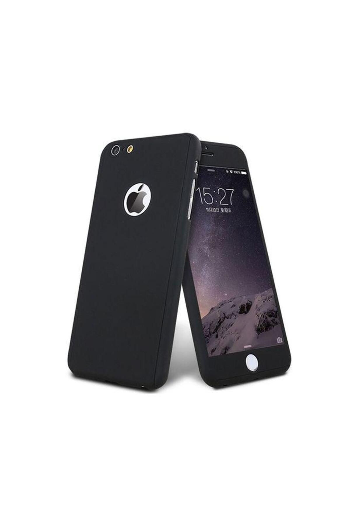 BLACK-Protective case for Apple iPhone 6 Plus / 6S Plus, iPaky Pro Black Original Case, full 360 coverage 3