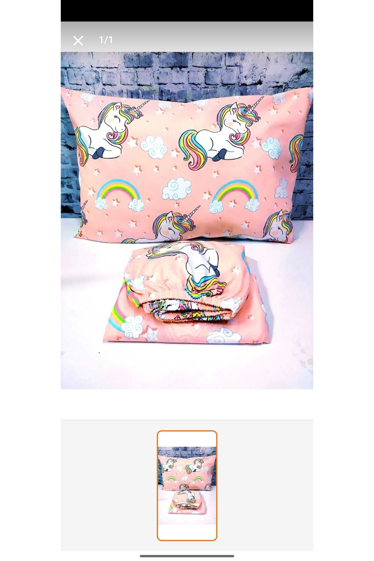 AsilHome Pamuklu ranforce kumaş tek kişilik unicorn çarşaf takımı
