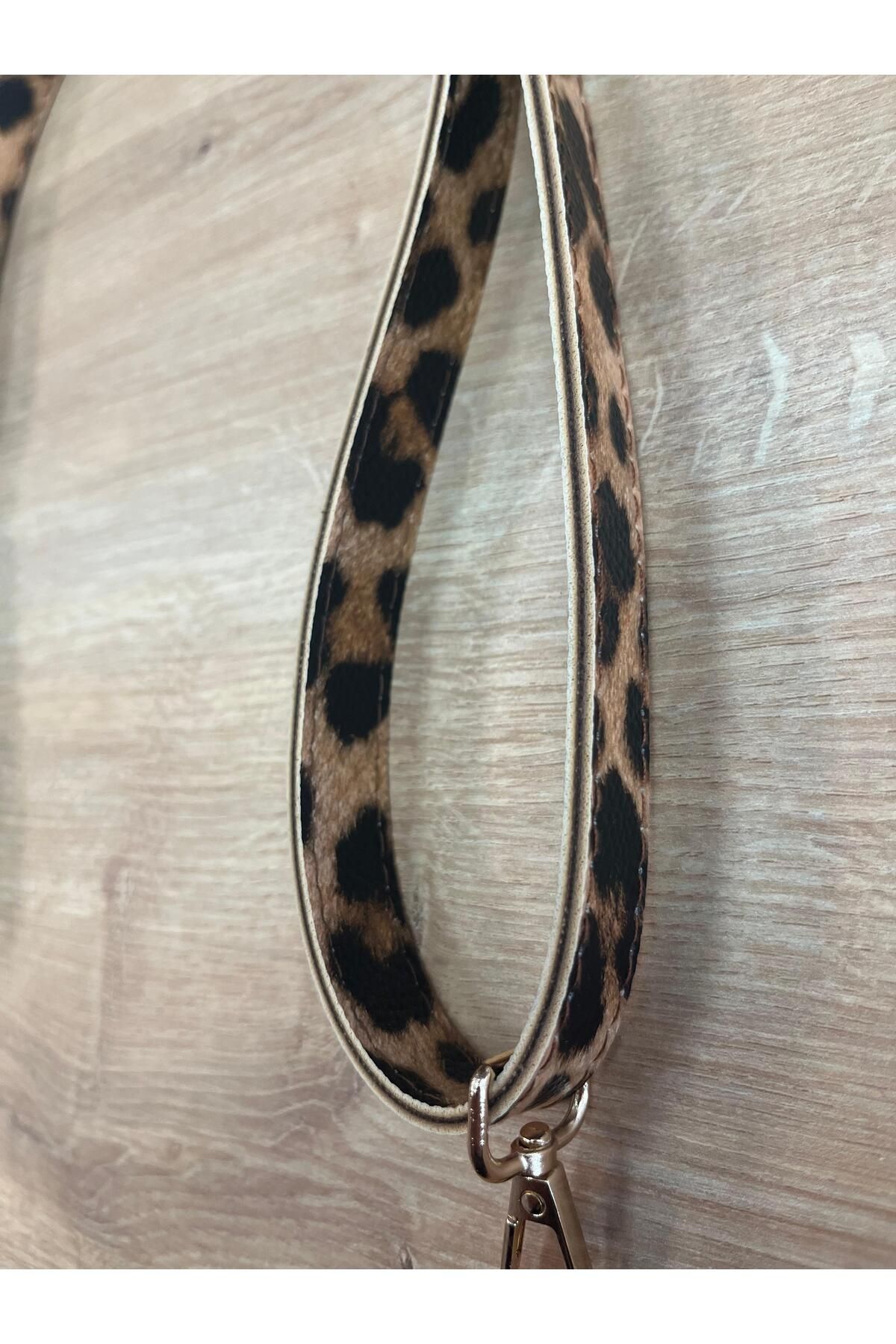 YUMAK HOBİ EVİ LEOPAR MODEL AYARLANABİLİR ÇANTA ASKISI
