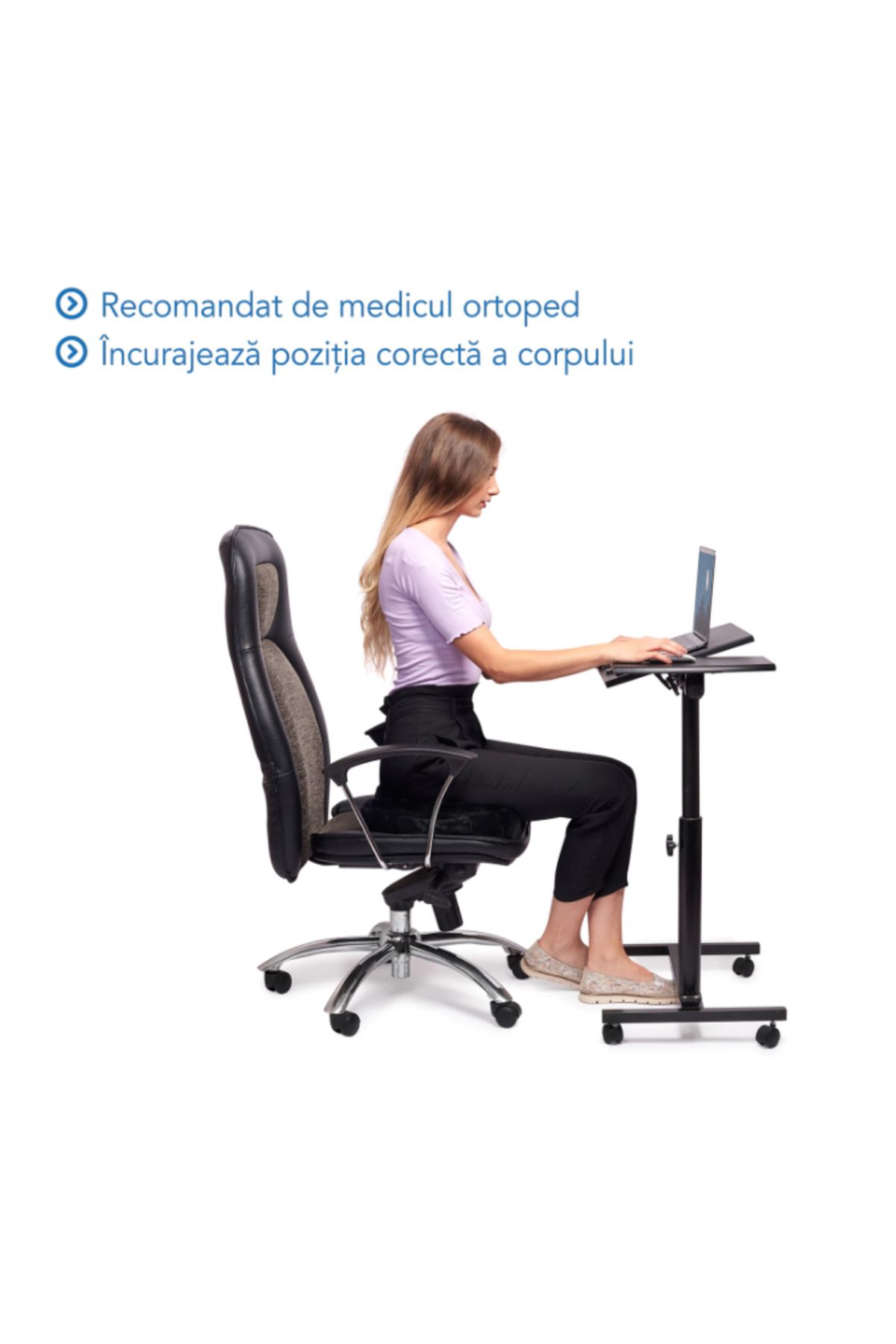 REVOSE-Orthopedic Memory Foam Seat Cushion, Blue 7