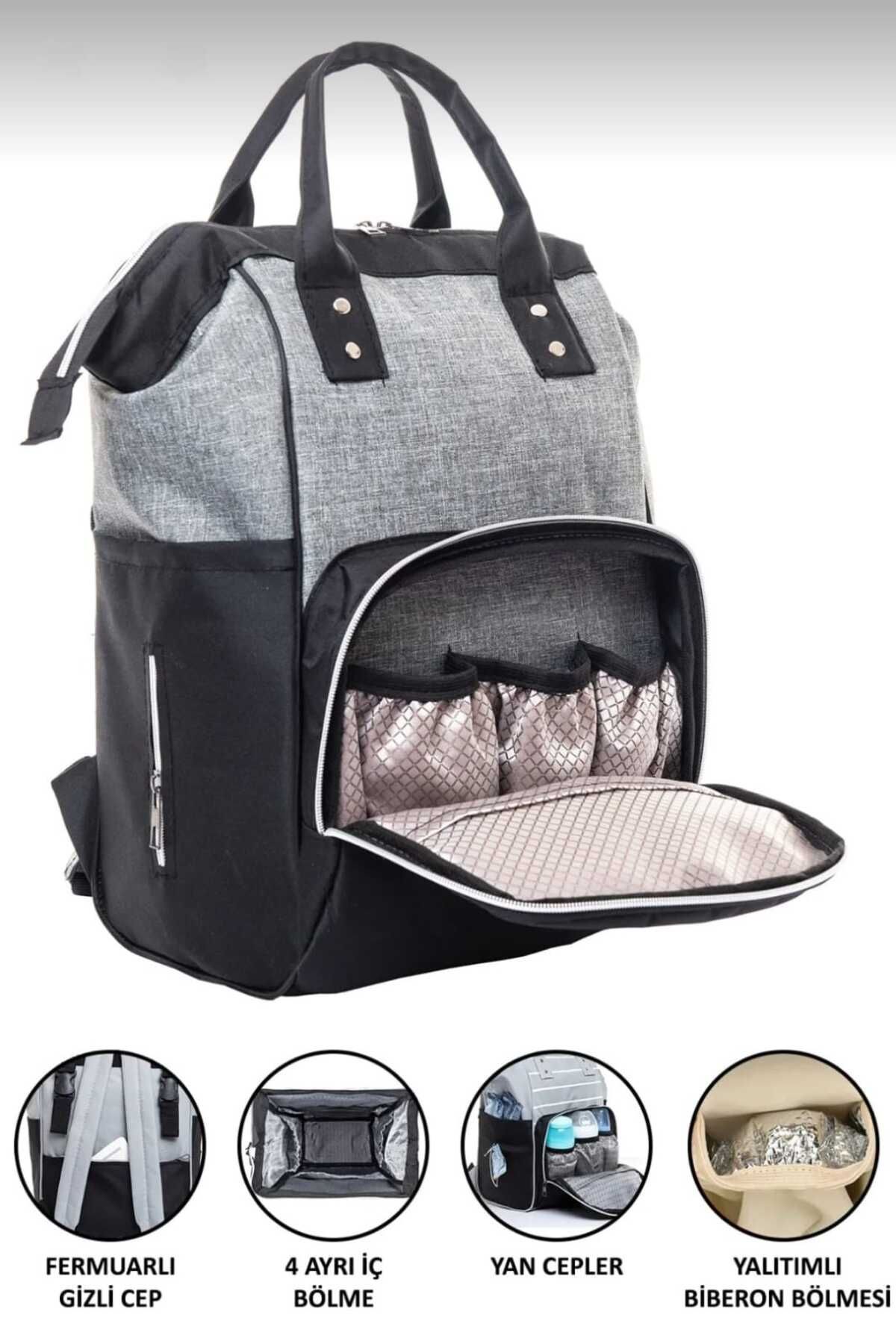 LUCKY BABY BAG ÇİFT RENK ANNE&BEBEK BAKIM ÇANTASI