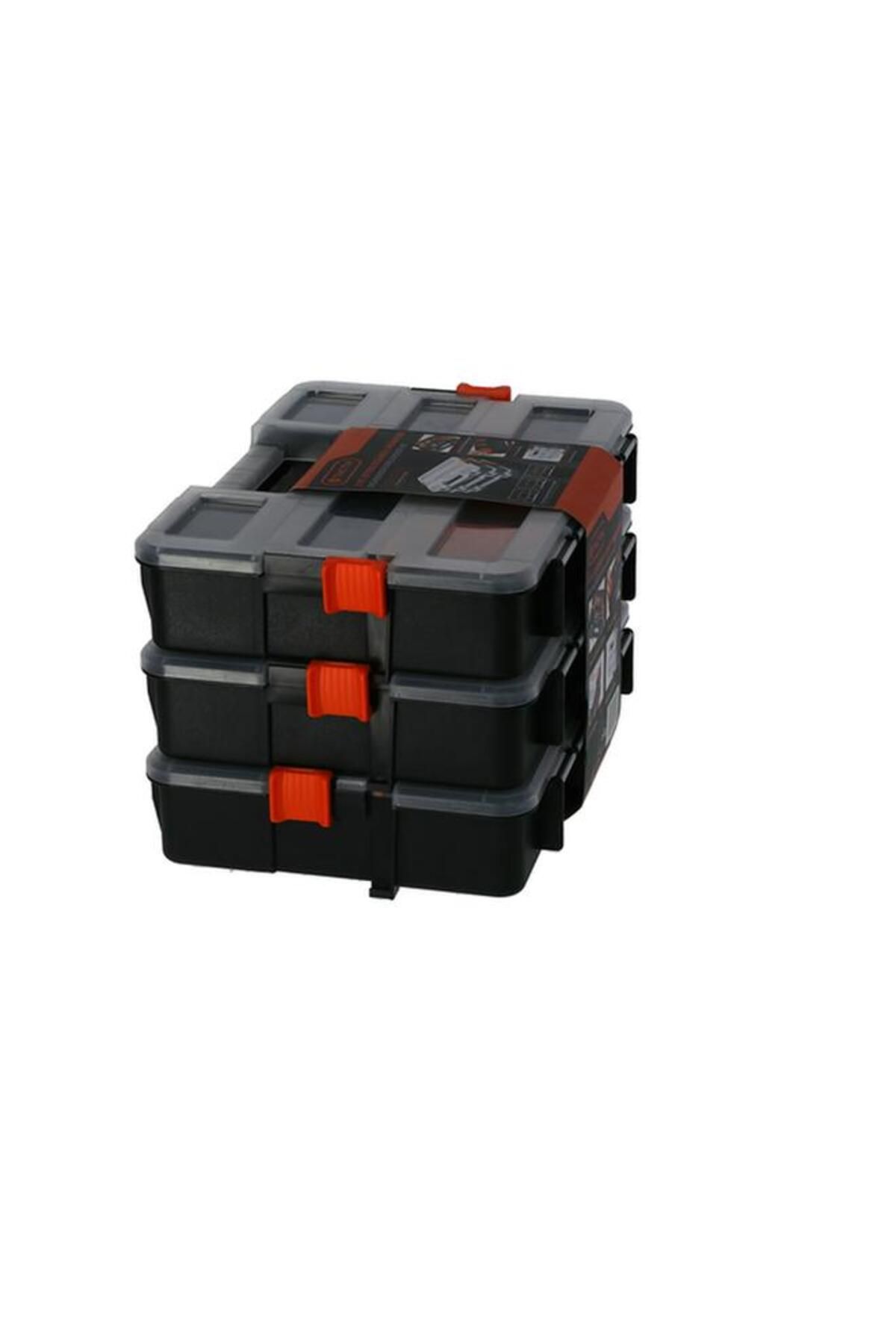 Generic-Tactix 3-Piece Side Latches Interlock Organizer Set Black and Clear 320027 5