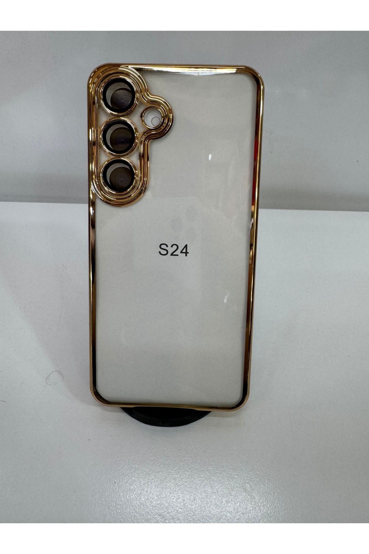 İnci Samsung s 24 lazer kamera lens koruyucu lu şık telefon kılıfı