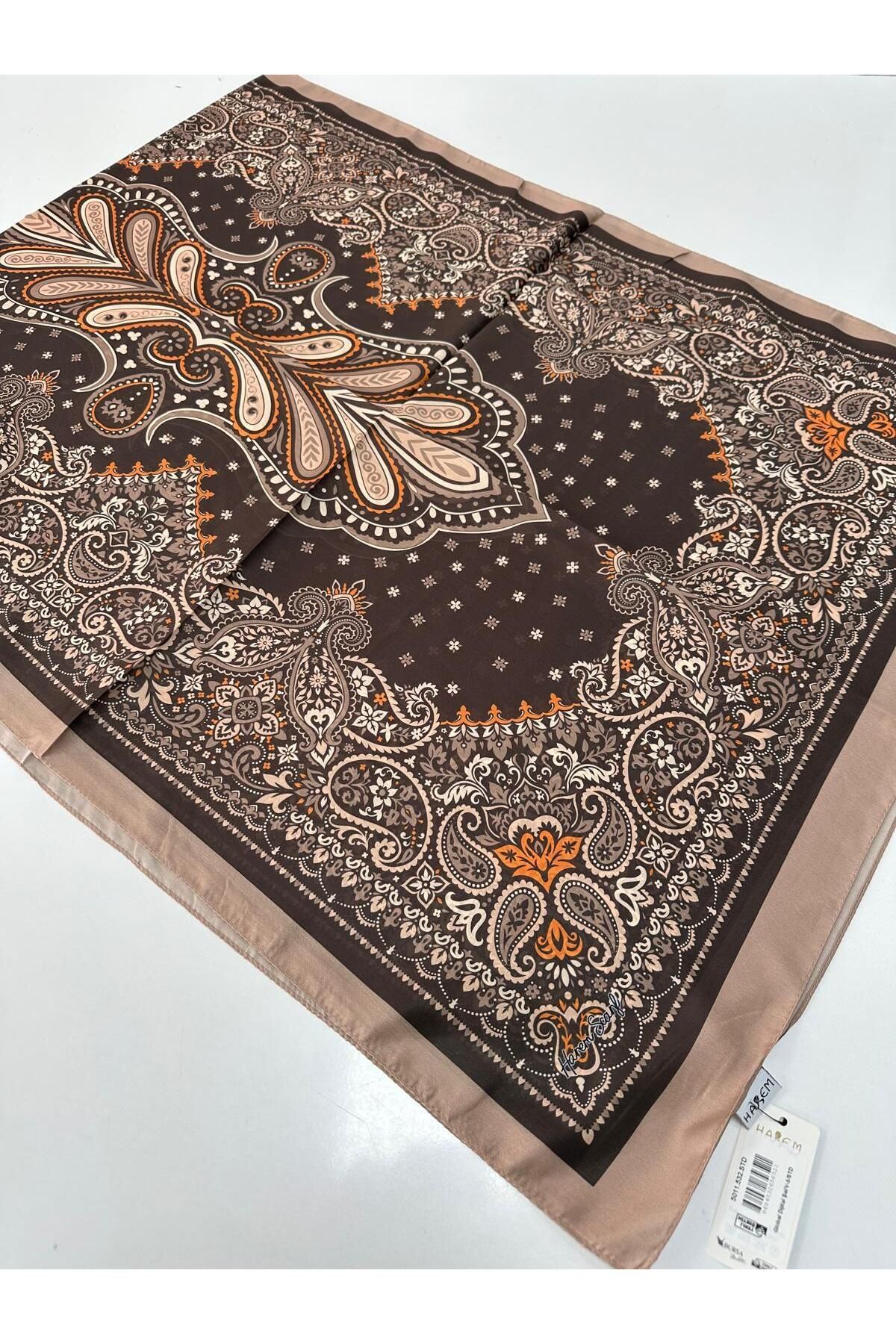 HAREM SCARF Harem Desenli Vual İpeksi Şal HVD0209