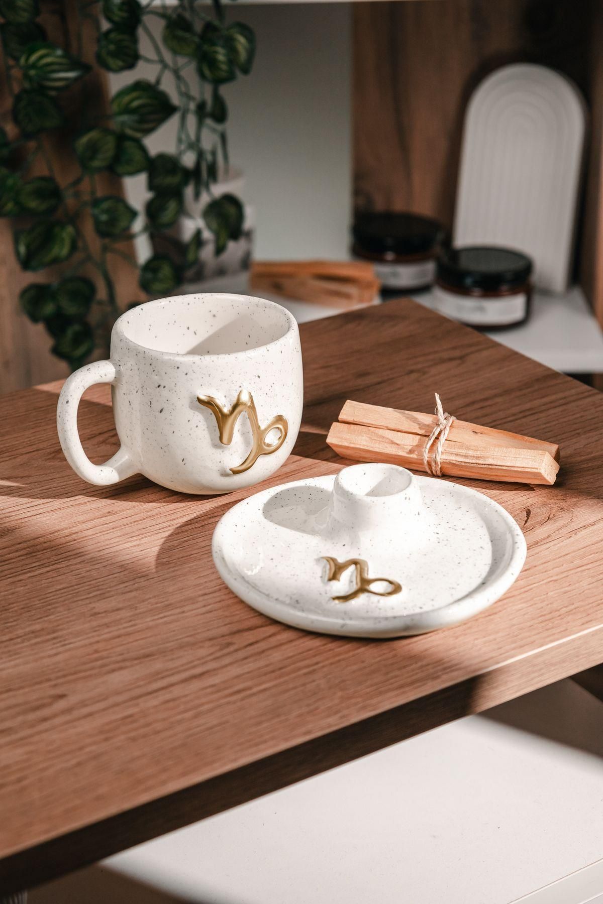 Love Bundles Oğlak Burcuna Özel El Yapımı Palo Santo Tütsülük ve Kupa Seti (2 adet Palo Santo dahil)