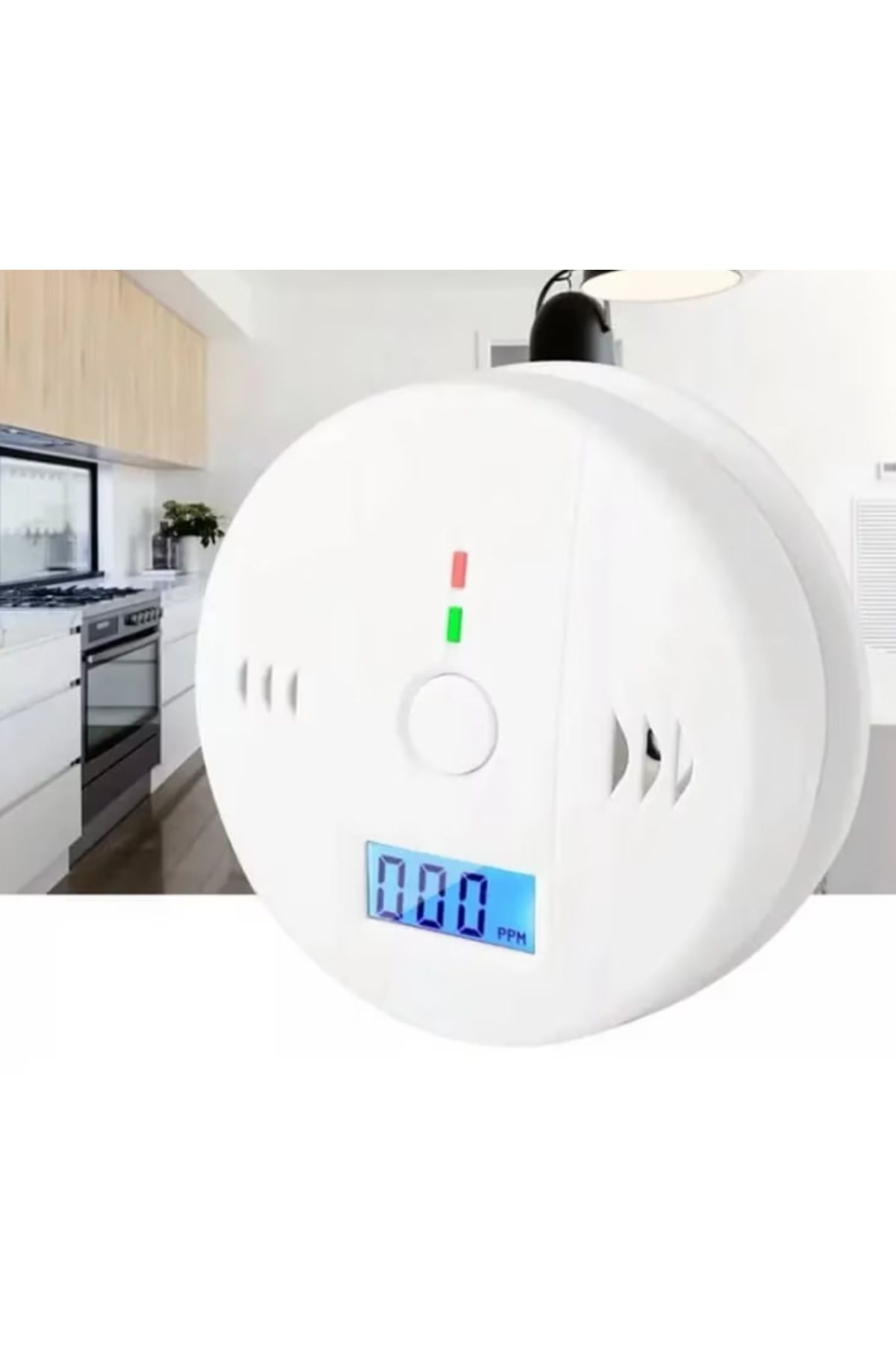 REVOSE-Carbon Monoxide Detector, Digital LCD Display, Alarm, Batteries Included, 11 x 11 x 4 cm, White 7