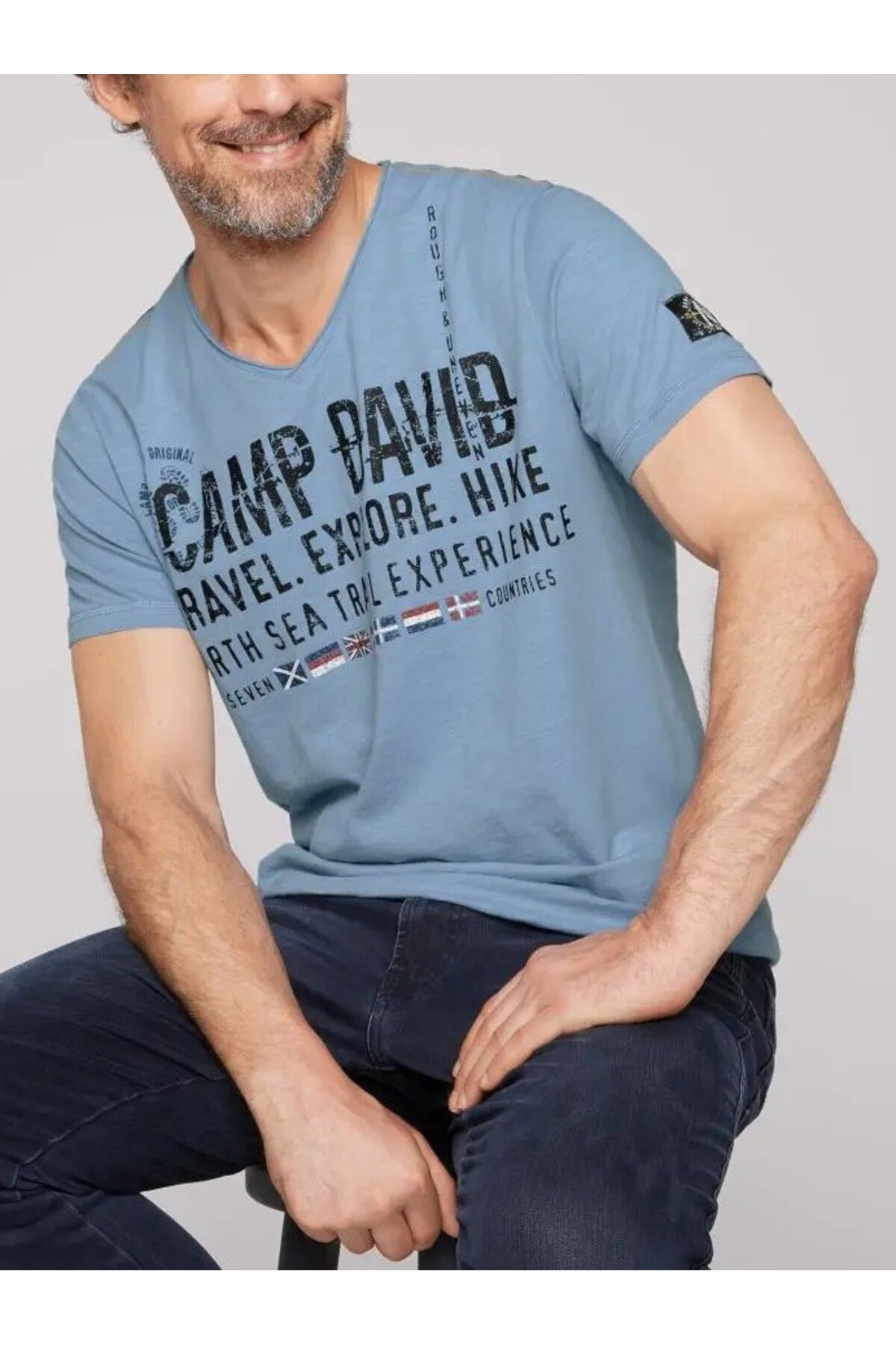 Camp David V YAKA ERKEK T-SHİRT