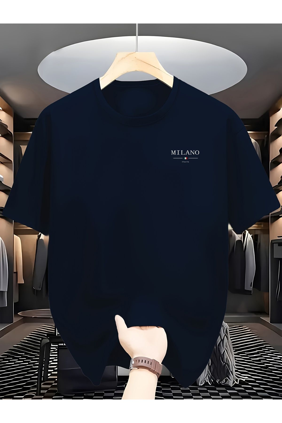 Jakinta Outdoors Baskılı Oversize Bisiklet Yaka Tişört – Pamuk Penye 2 İplik | Unisex & Günlük Rahat