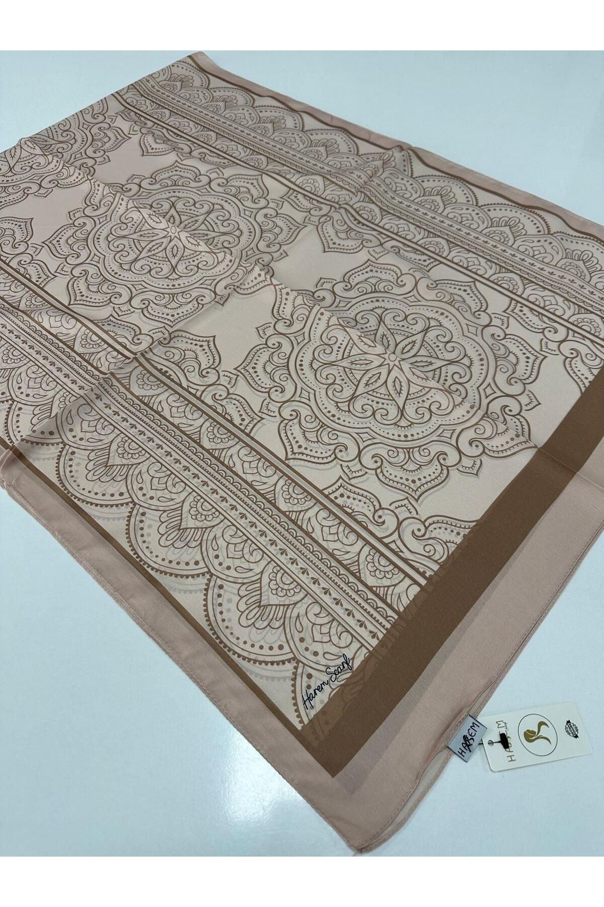 HAREM SCARF Harem Desenli Vual İpeksi Şal HVD0408