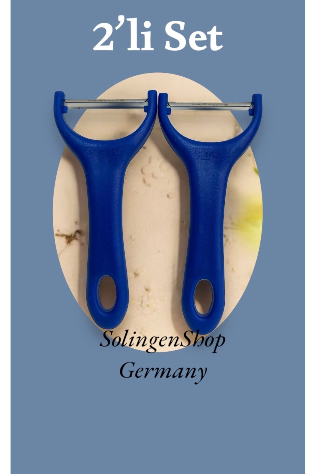 Solingen 2’li Set Y Tipi Soyacak – Mavi Renk