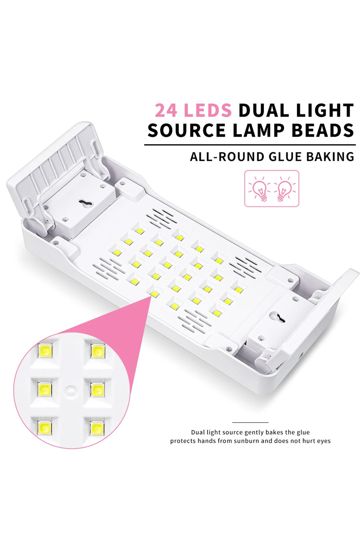 خشک کن و پد دستی لاک ناخن با نور UV LED | خشک کن ناخن ژلی با نمایشگر دیجیتال — MBOJKRTMNBRAM — تصویر 5 از 6