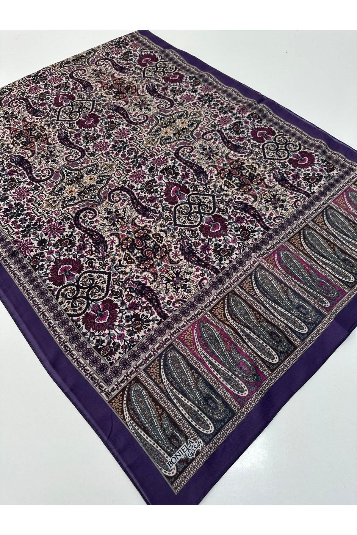 Bonjela Soft Pamuklu Şal Etro Desen LBS1816