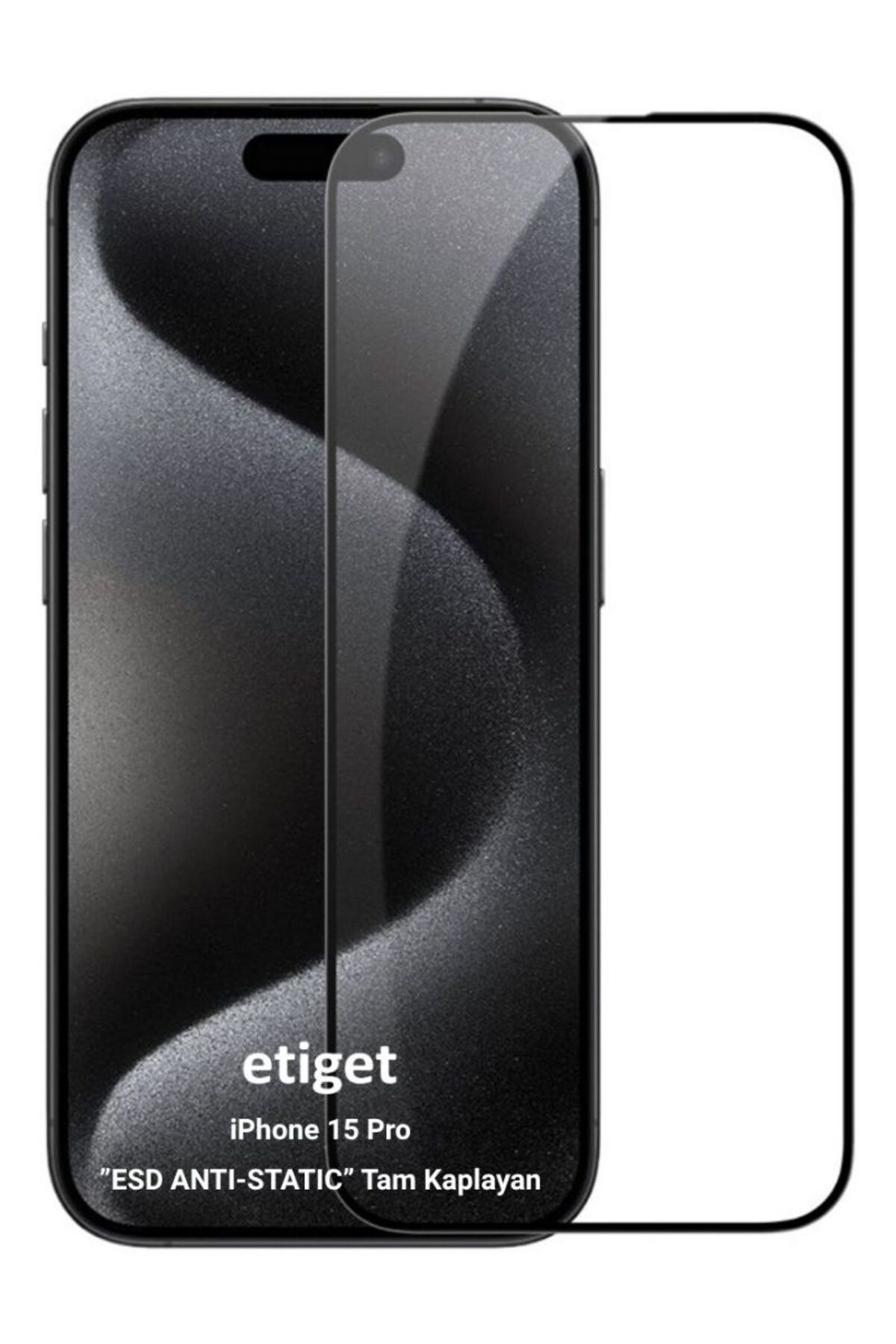 Etiget iPhone 15 Pro ”ESD ANTI-STATIC” Cam Ekran Koruyucu 6D GLASS