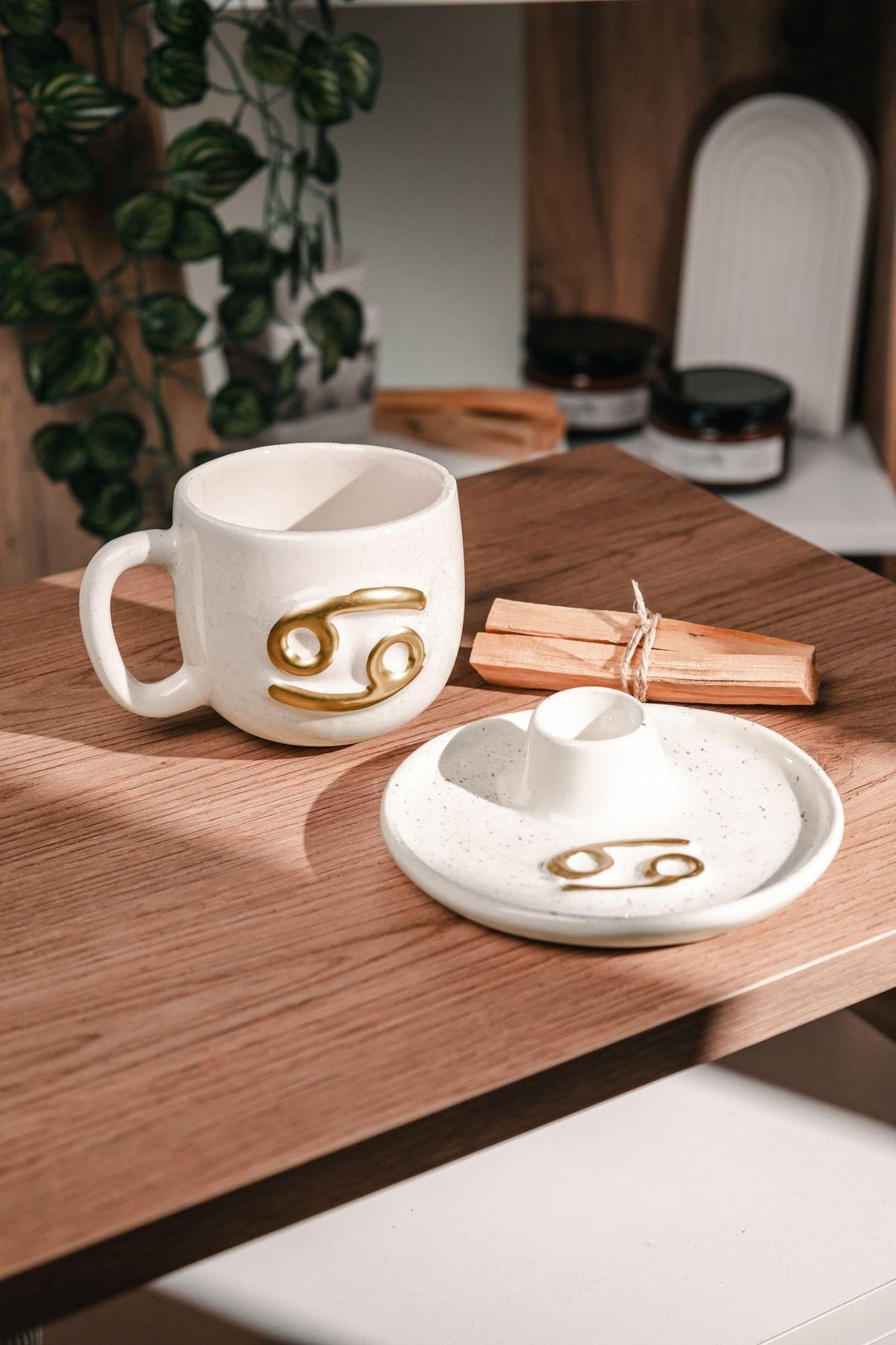 Love Bundles Yengeç Burcuna Özel El Yapımı Palo Santo Tütsülük ve Kupa Seti (2 adet Palo Santo dahil)