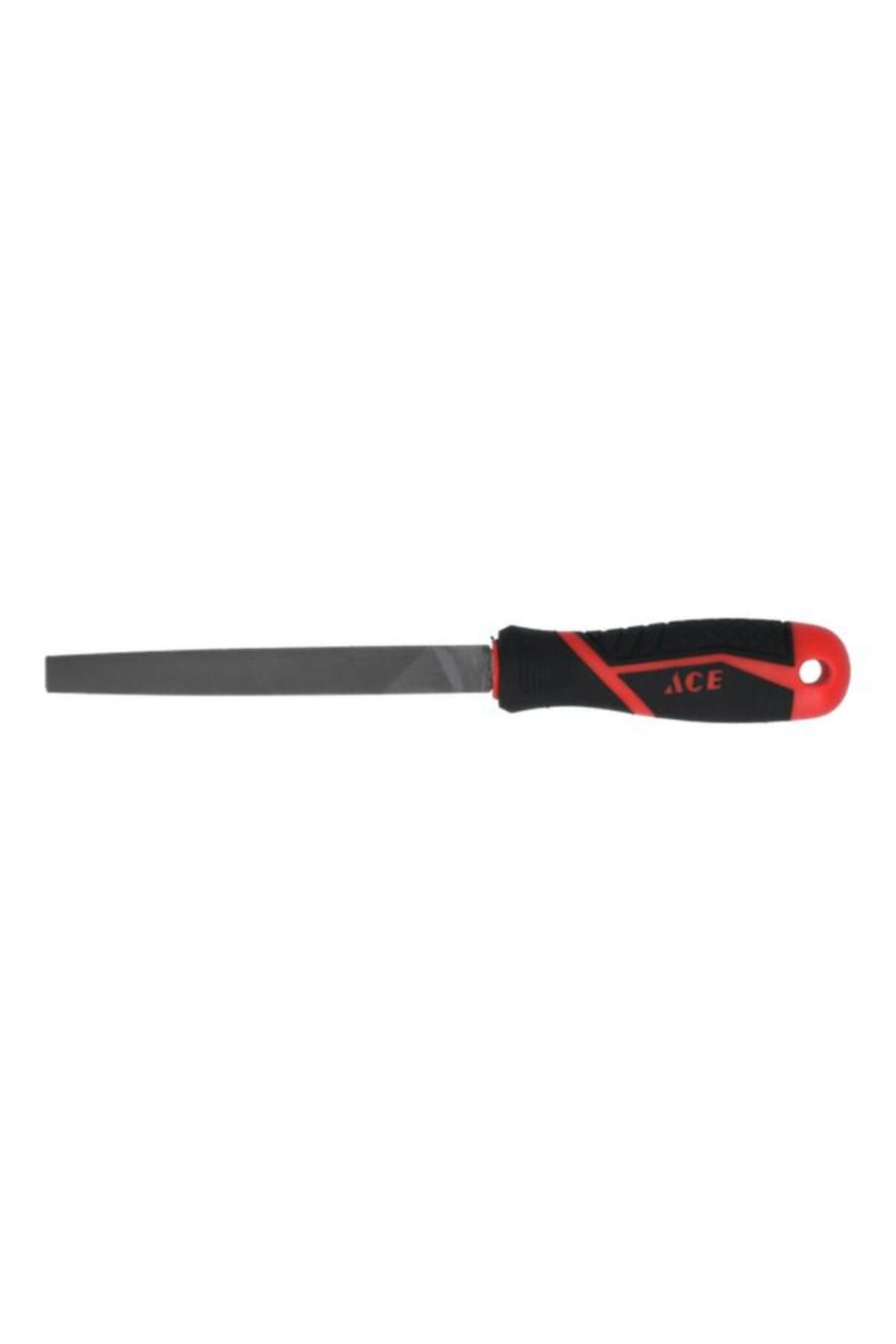 Generic-ACE Highly Precised Tapered Design Smooth and Sharp Second Cut TPR Grip Handle Flat File Multicolor 1