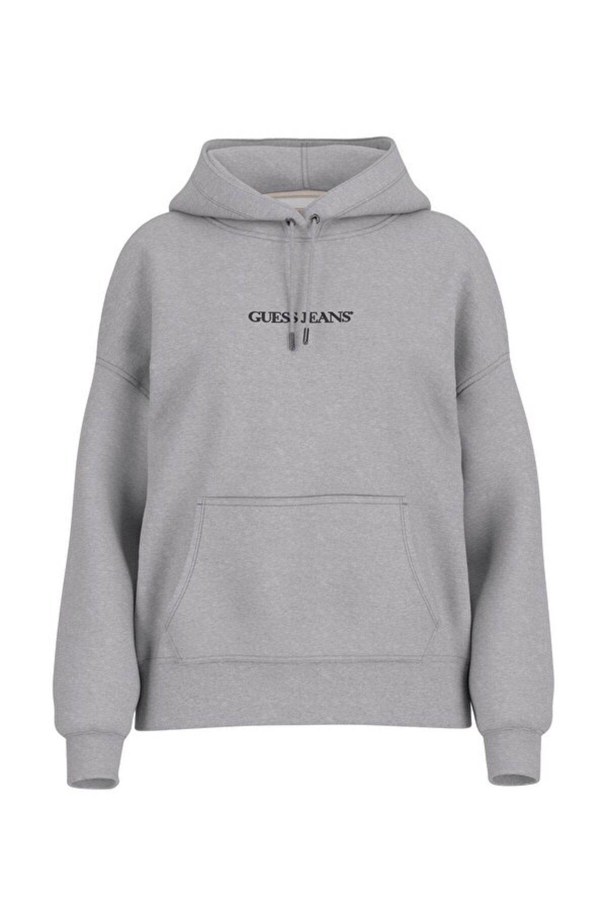 Guess Jeans Over Hood Embro Kadın Sweatshirt