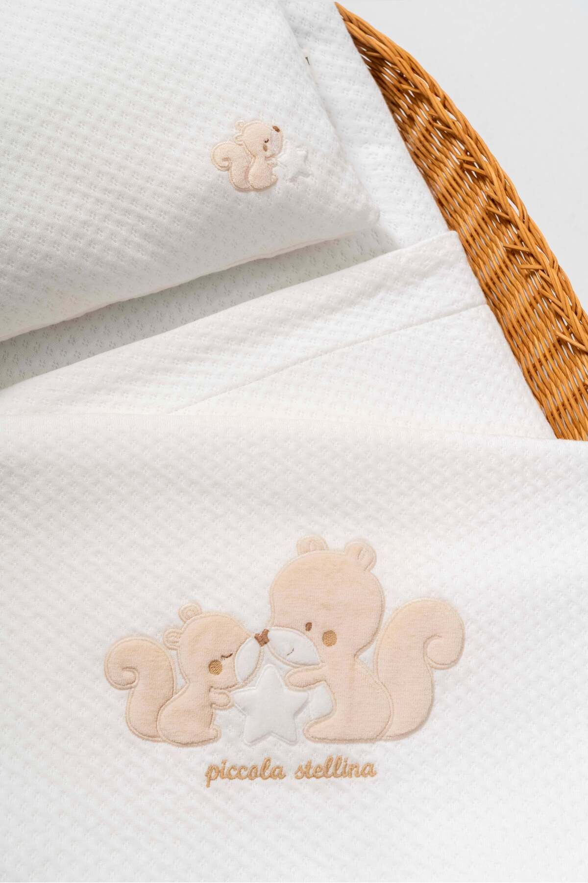 Bebitof-Cute Starry Squirrels Patterned 0-24 Months 3 Piece Changing Set 5