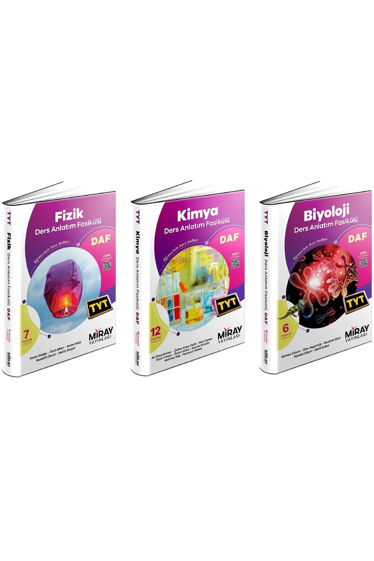 Miray Yayınları Tyt Fizik Kimya Biyoloji DAF Ders Anlatım Fasikülleri Seti 2025-2026