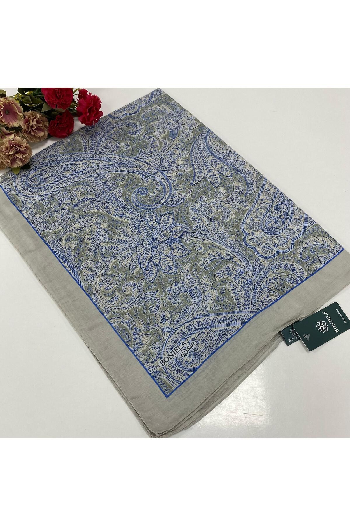 Bonjela Soft Pamuklu Şal Etro Desen LBS2007