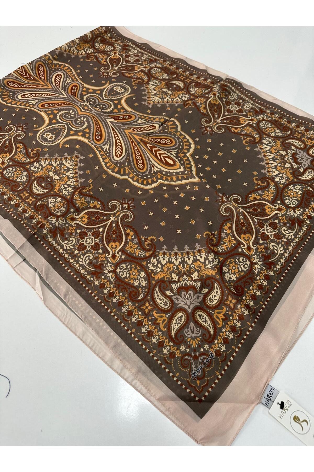 HAREM SCARF Harem Desenli Vual İpeksi Şal HVD0207
