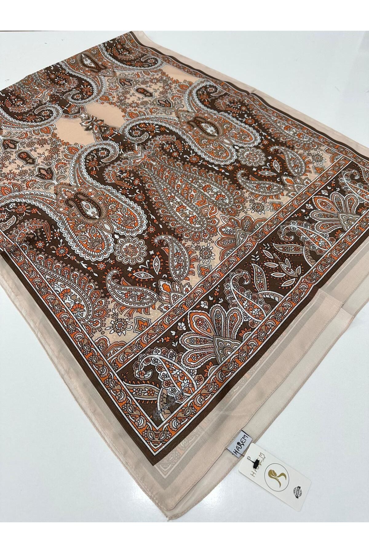 HAREM SCARF Harem Desenli Vual İpeksi Şal HVD0301