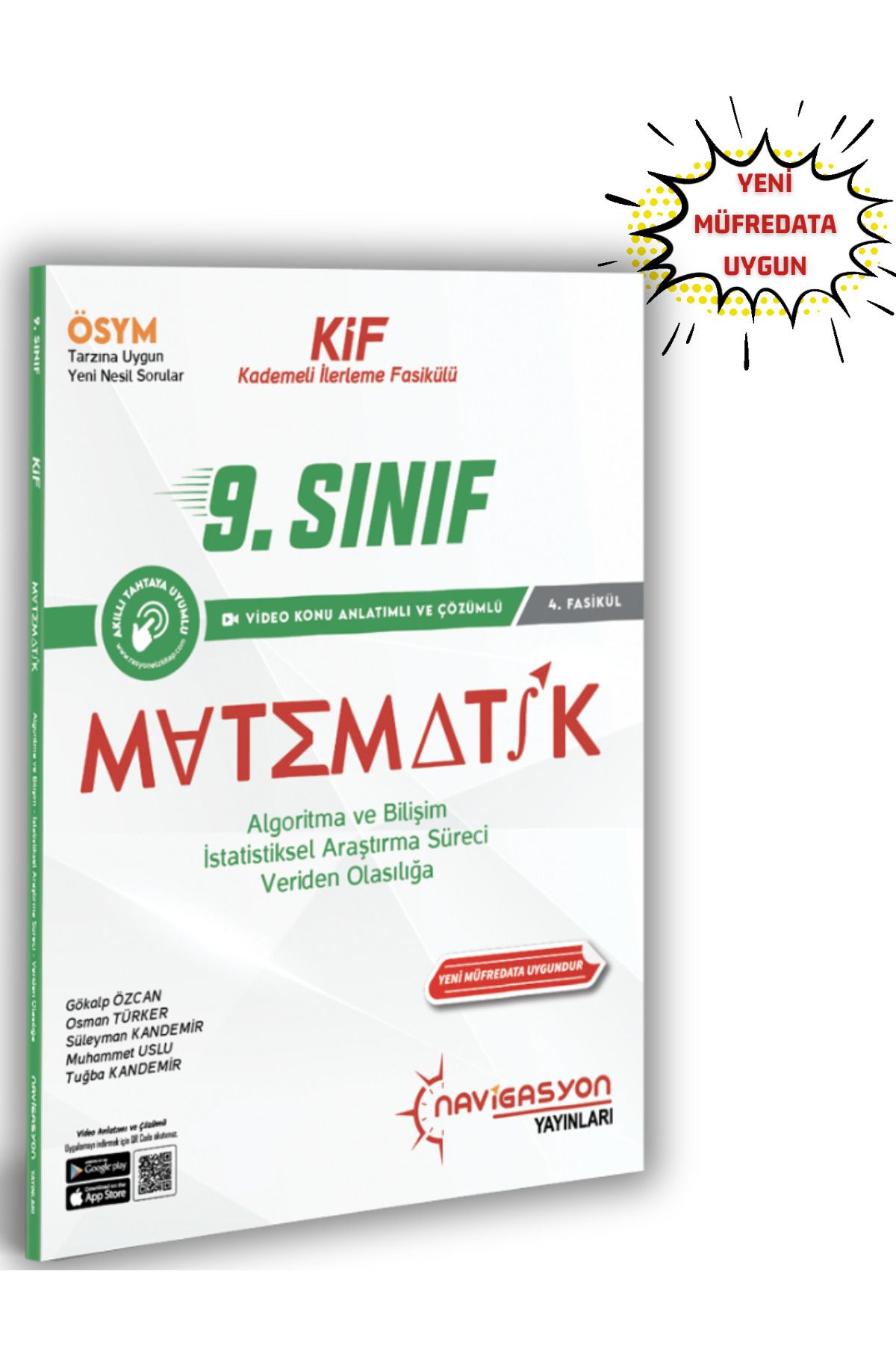Navigasyon yayınları 9.Sınıf Algoritma ve Bilişim, İstatiksel Araştırma Süreci, Veriden Olasılığa (MEB Müfredatına Uygun)