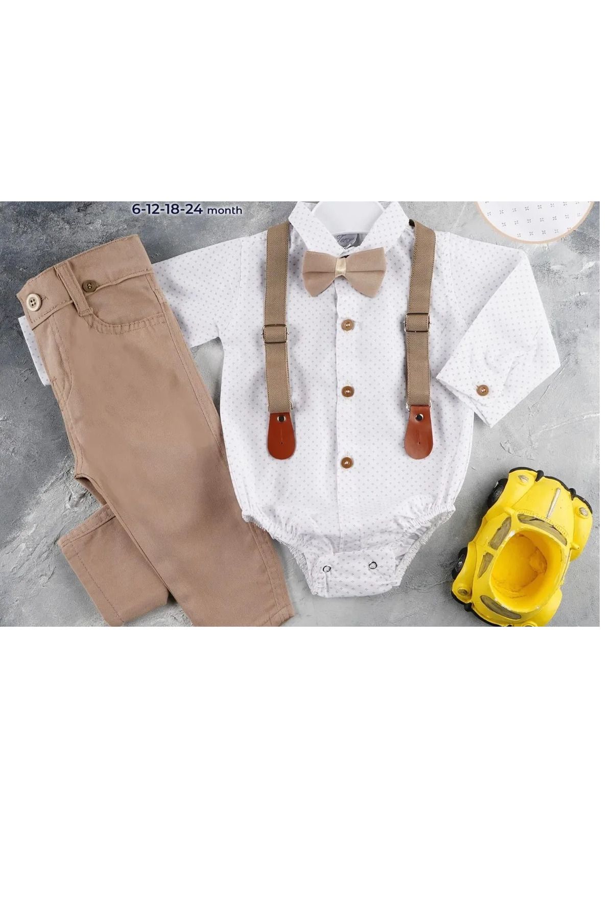 Uslukids Erkek Çocuk Özel Günler Papyonlu Kemerli Takım