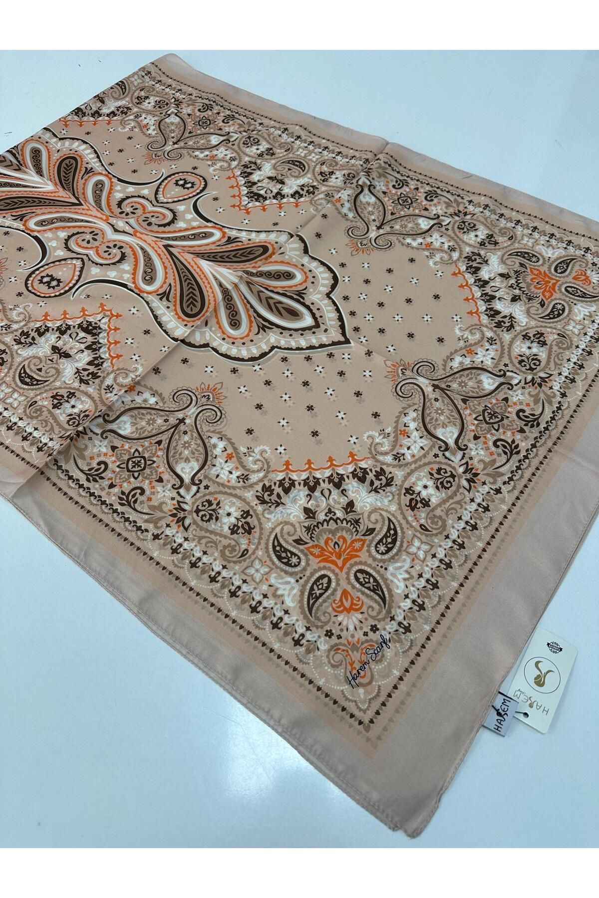 HAREM SCARF Harem Desenli Vual İpeksi Şal HVD0202