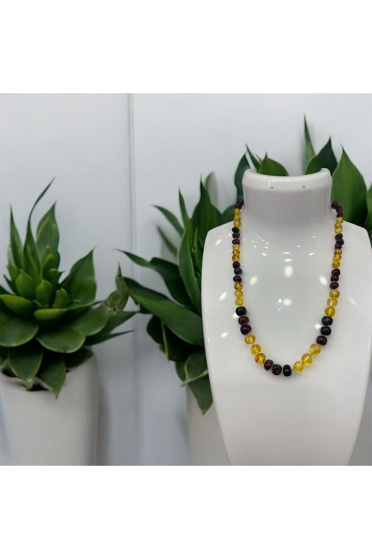 AURA STONE Orijinal Bebek Kehribar Kolye