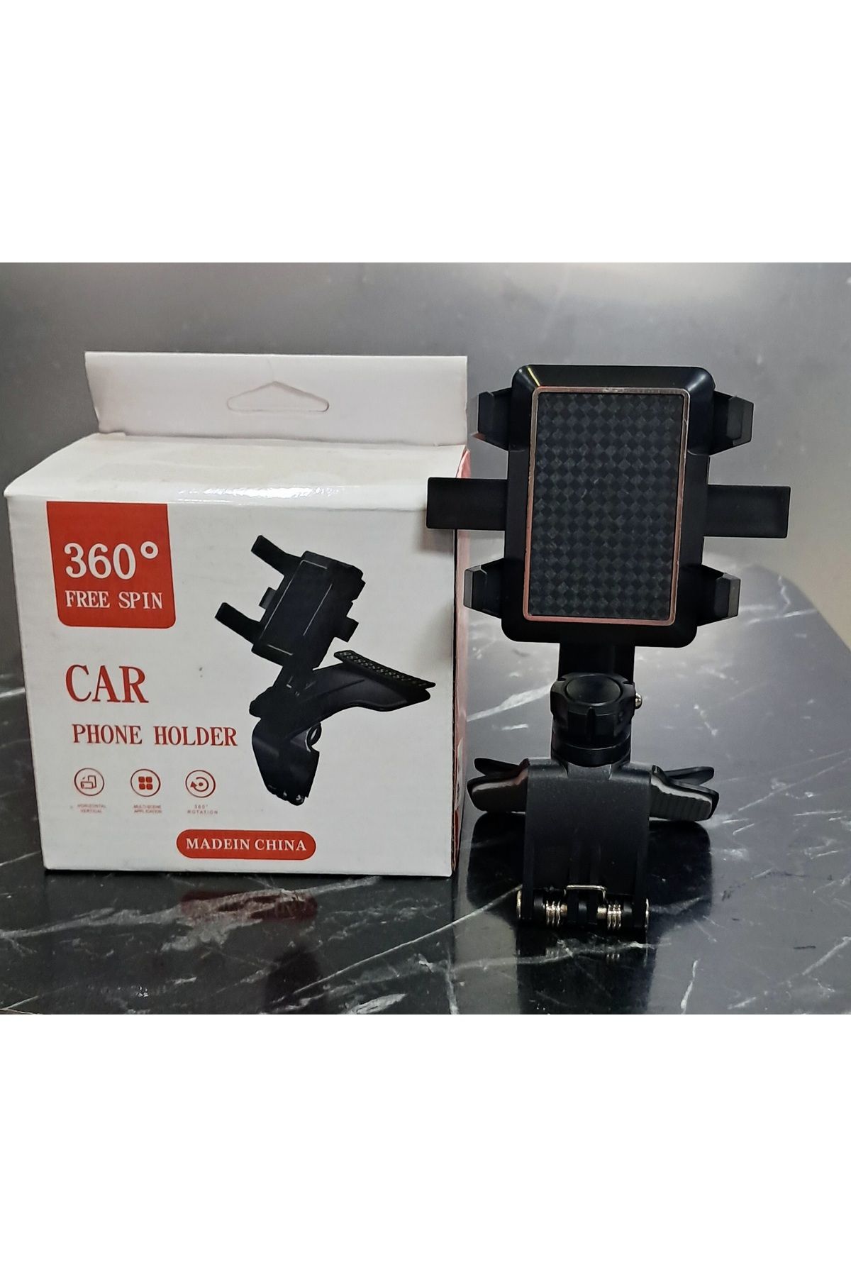 metroser Araç içi telefon tutucu 360°dönebilen başlıklı