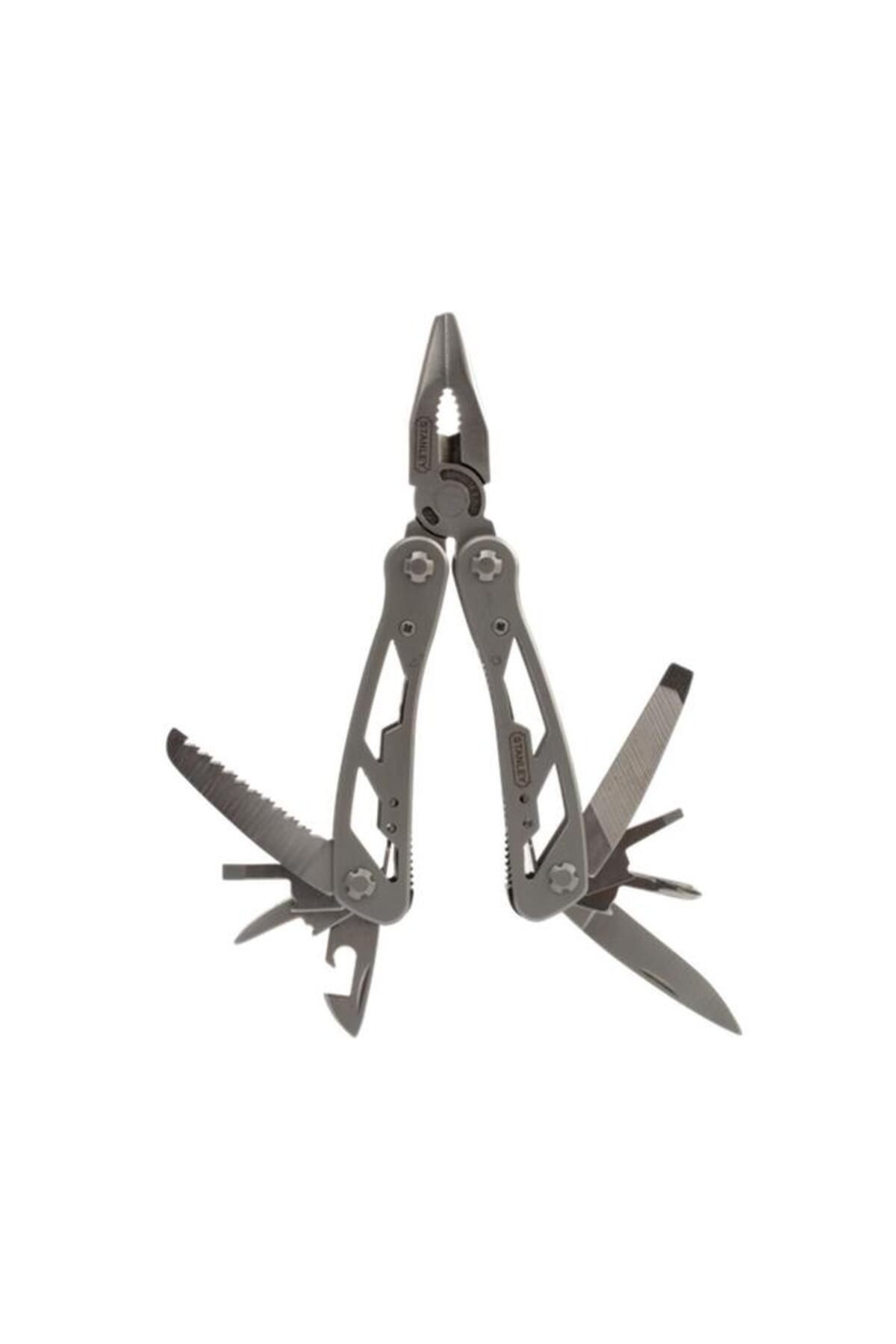 Generic-Stanley 12-in-1 Multi-Tool with Pouch Grey and Black 84-519K 7
