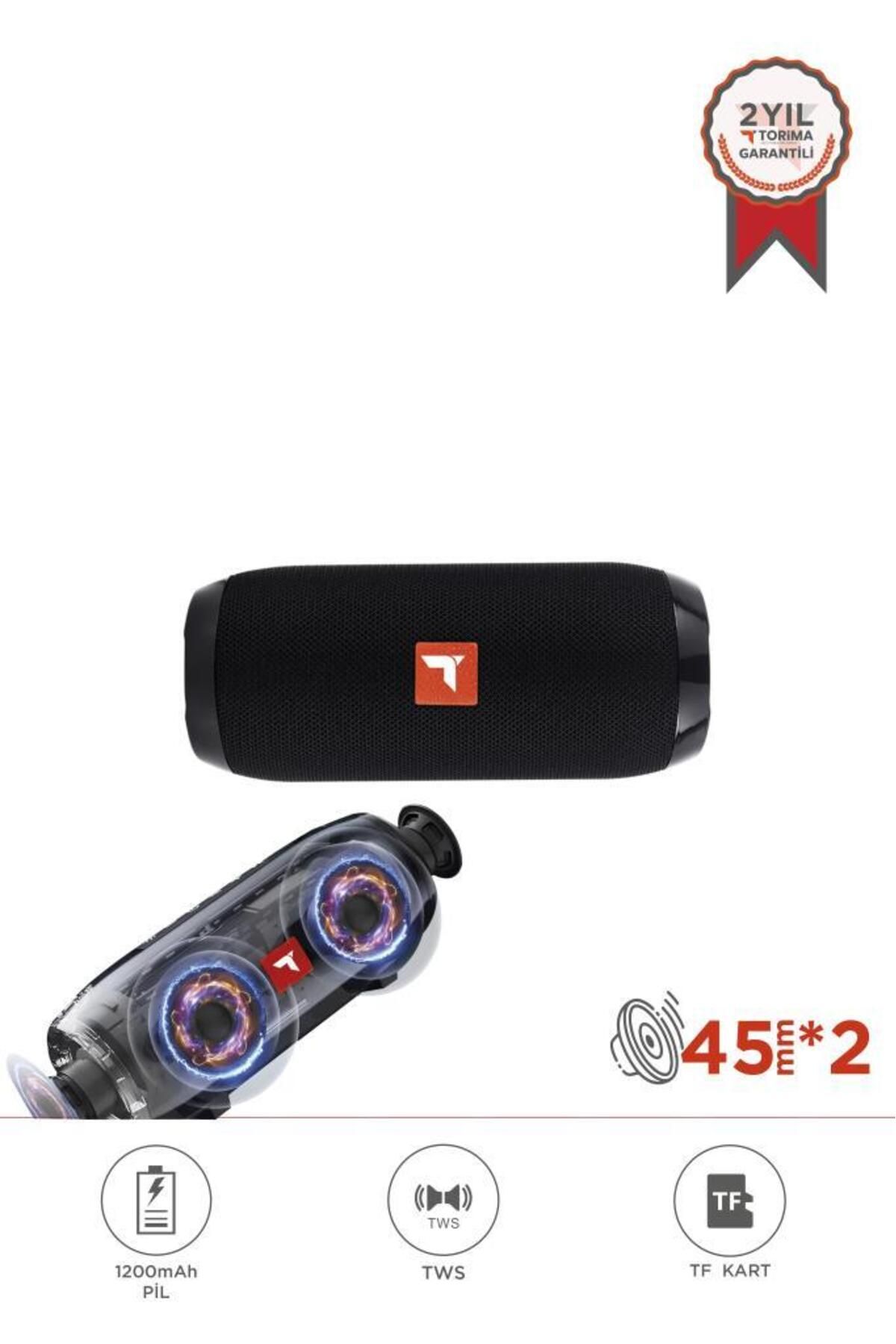 Torima BTS-2175 Bluetooth 5.3 Kablosuz Hoparlör – 2x5W Çift Hoparlör, FM Radyo, AUX, TF Kart, USB, 1