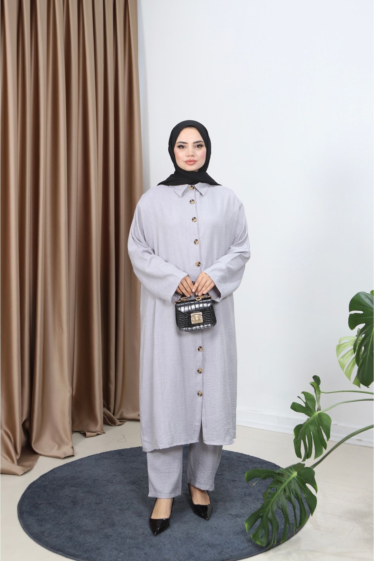 NİSUM MODA MANOLYA KETEN TAKIM