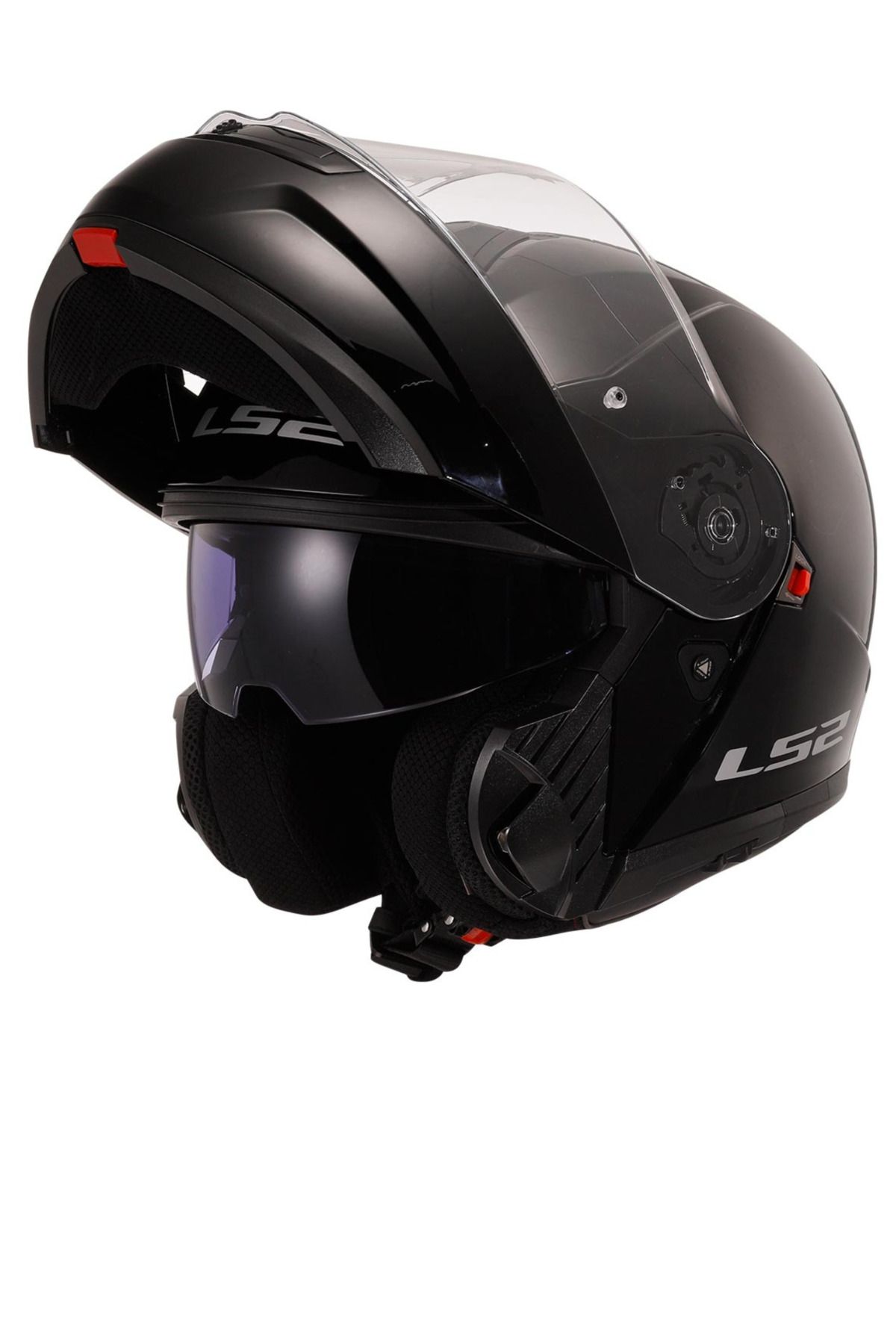 LS2 STROBE 2 SİYAH(PARLAK)KASK