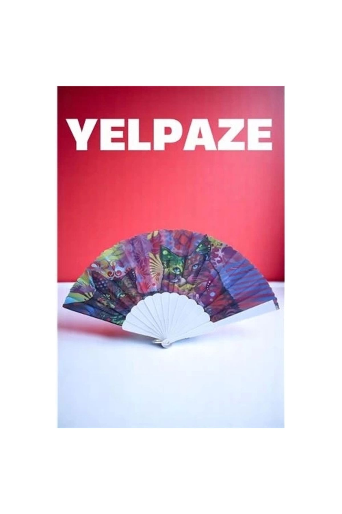 Generic Desenli Yelpaze – Renkli ve Şık Figürlü Tasarım