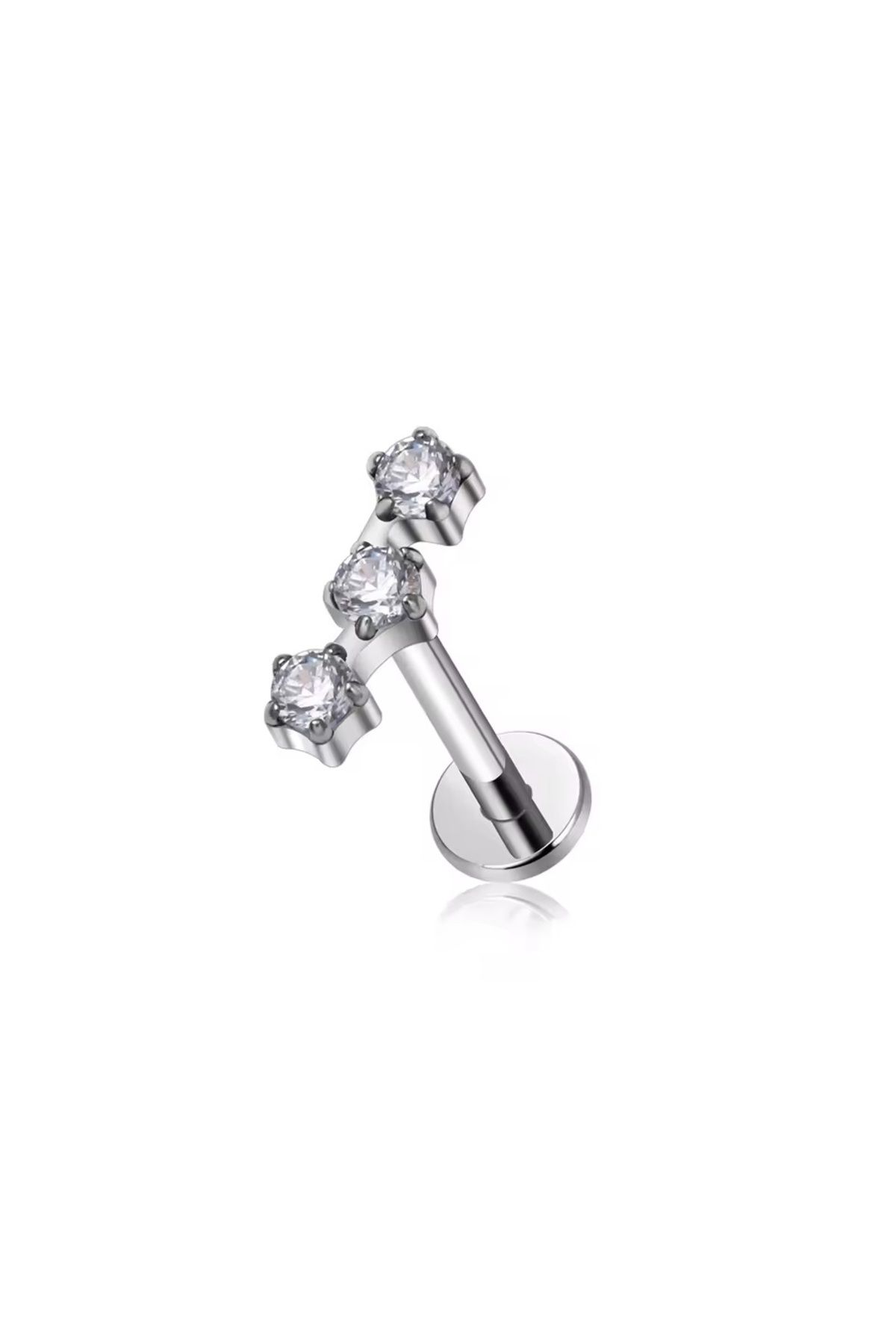 Janset F136 Titanyum Vidasız Geçmeli Helix Piercing - Tragus Piercing - Conch Piercing