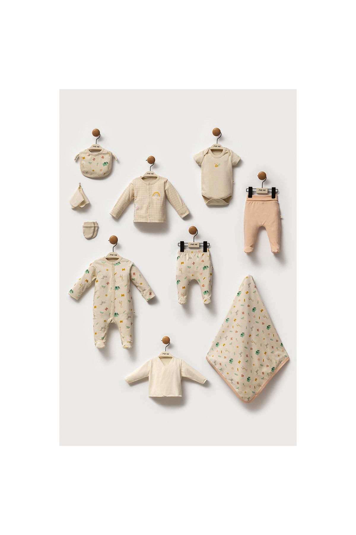 Modonoff KIZ 0-3 AY SAFARİ 10'LU SET