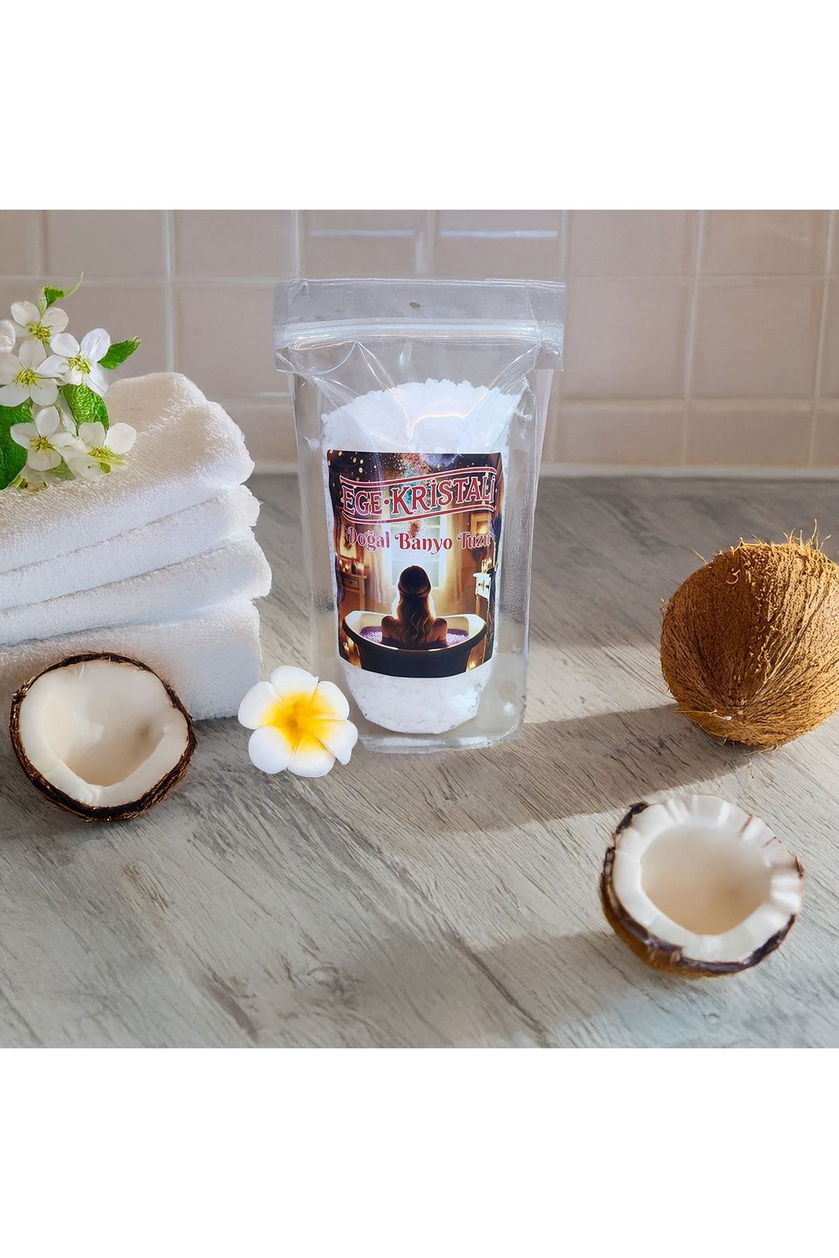 EGE KRİSTALİ EGE KRİSTALİ HİNDİSTAN CEVİZİ AROMALI BANYO TUZU 2.5 KG