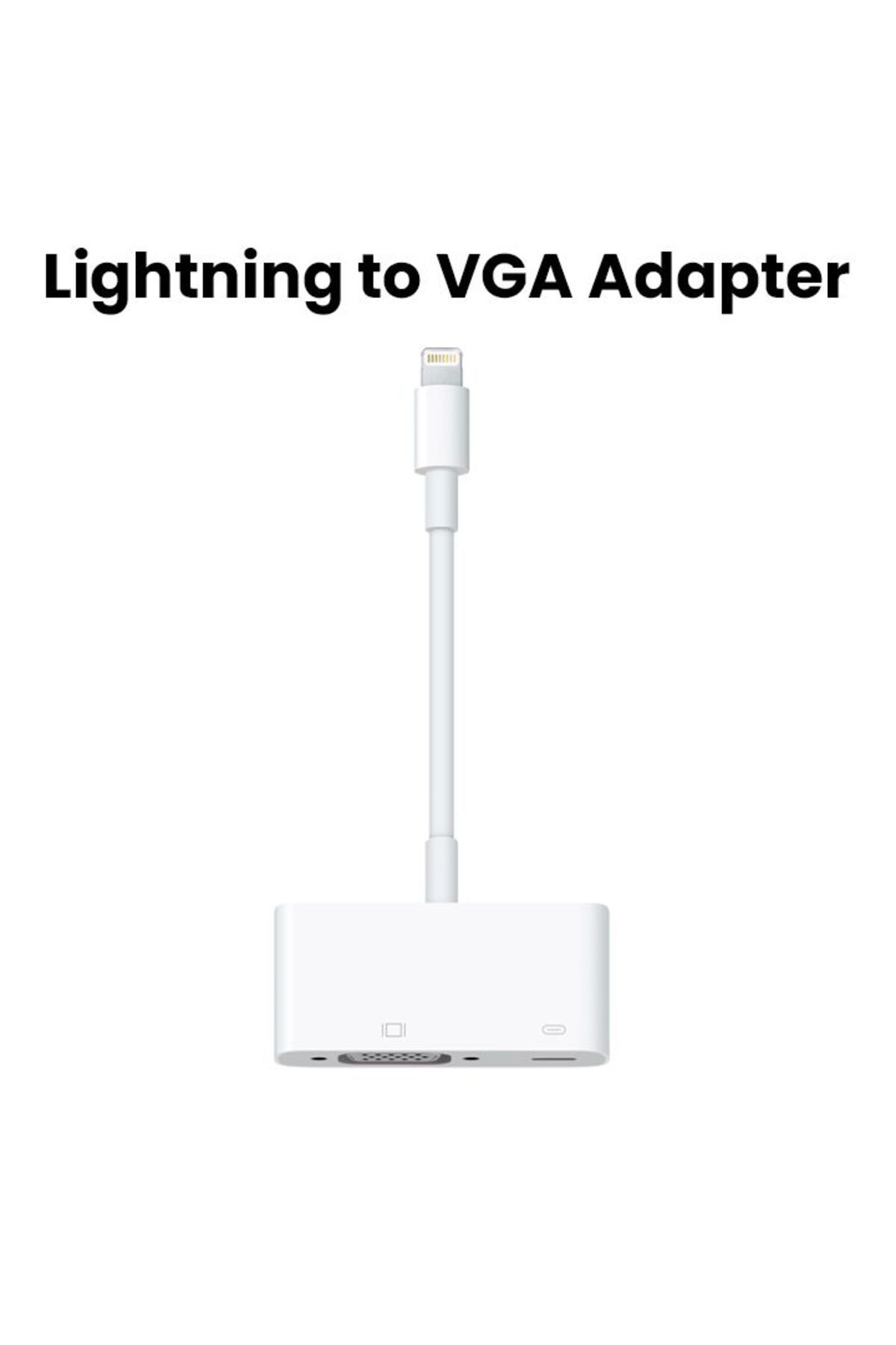 COOYA-Lightning to VGA Adapter,AV Adapter 1080P with Lightning Charging Port for Select iPhone,iPad 1