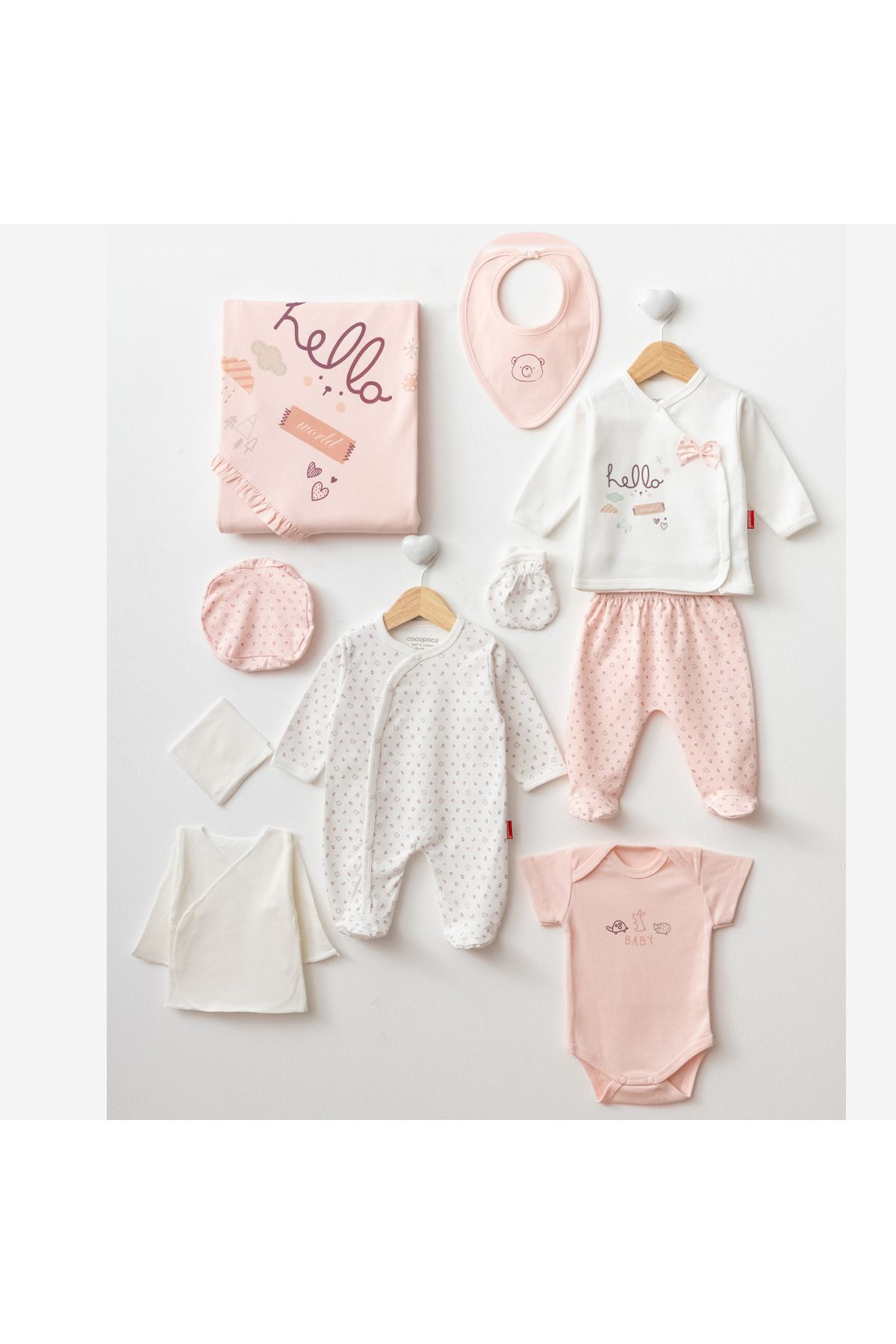Modonoff KIZ 0-3 AY HELLO WORLD 10'LU SET